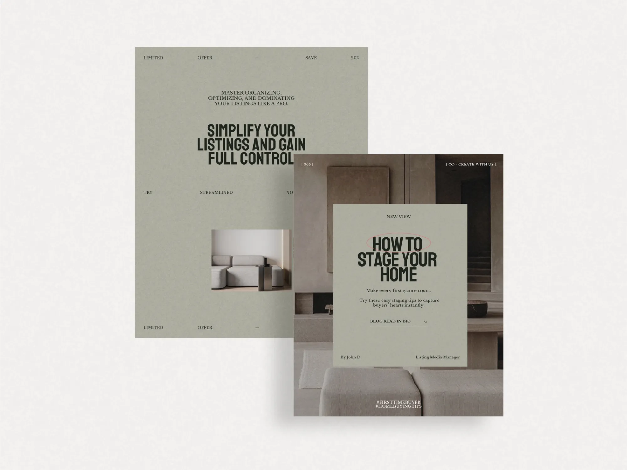 Versatile 40-template pack of real estate Instagram content, designed for easy customization in Canva, perfect for sharing updates and promotions seamlessly.