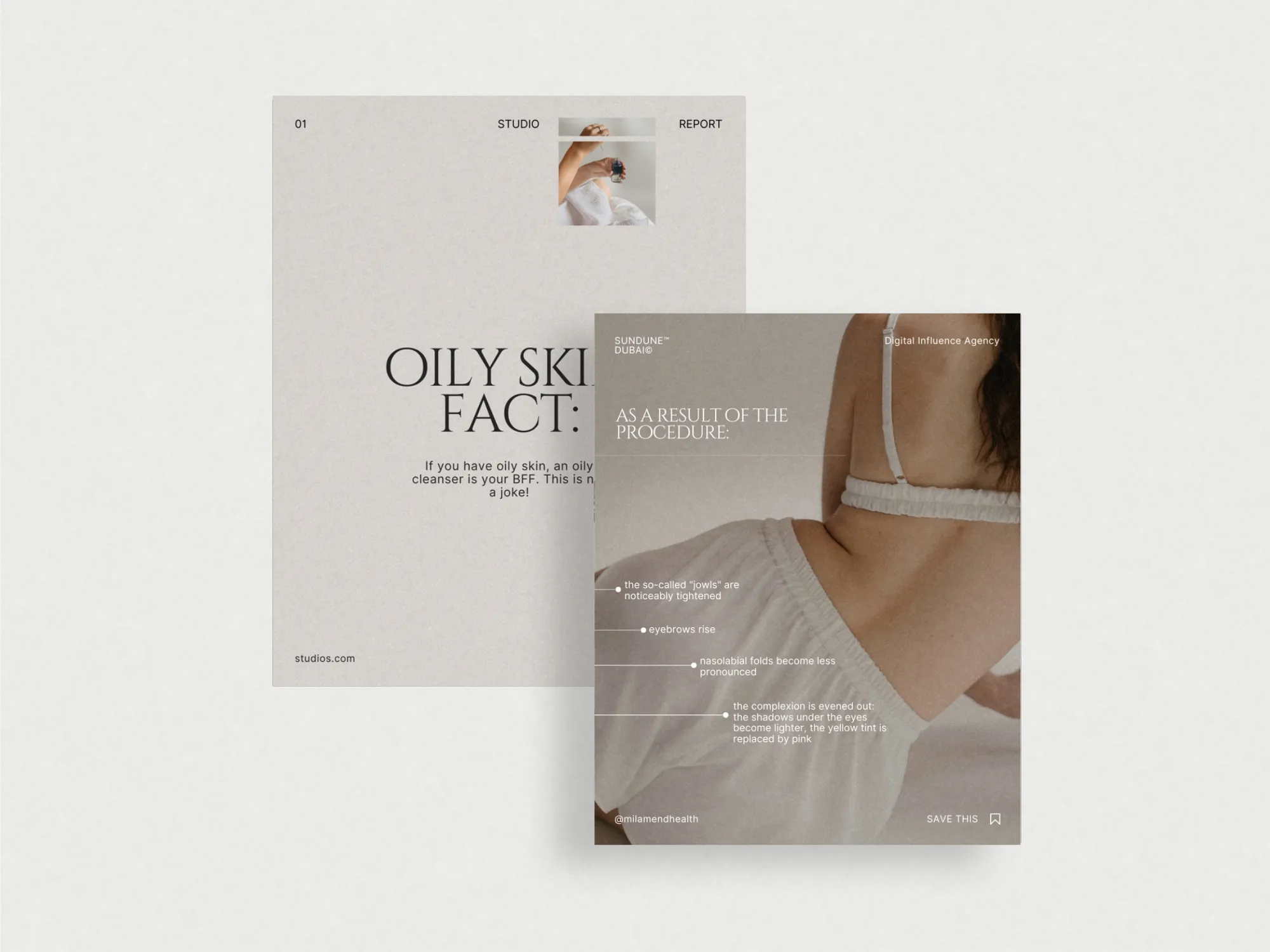 Richly designed Canva pack tailored for skincare promotions, offering 1080x1350 PX templates to elevate your Instagram feed.