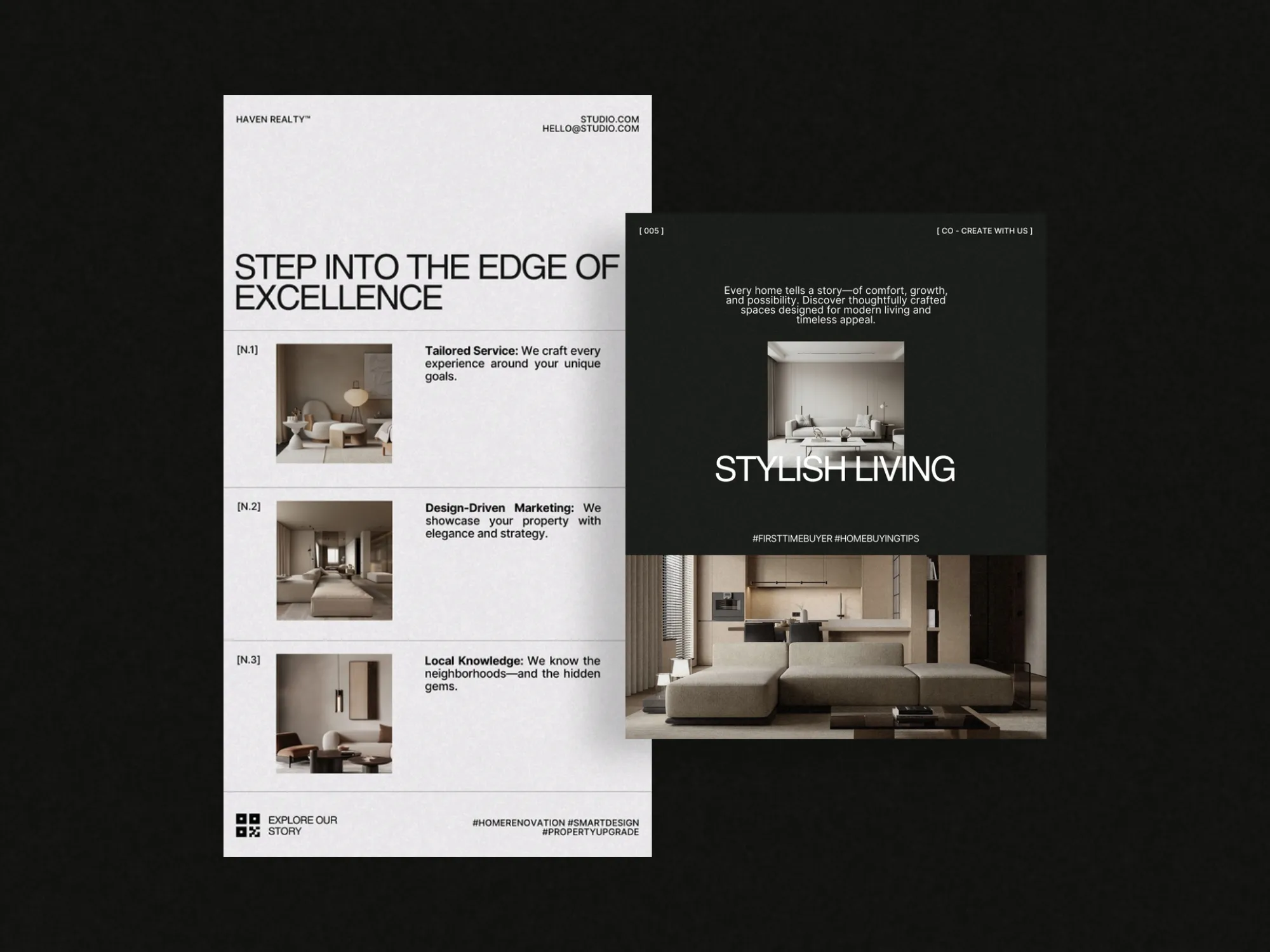 Real estate story template featuring intuitive design elements that enhance marketing impact, tailored for agents who value consistency.