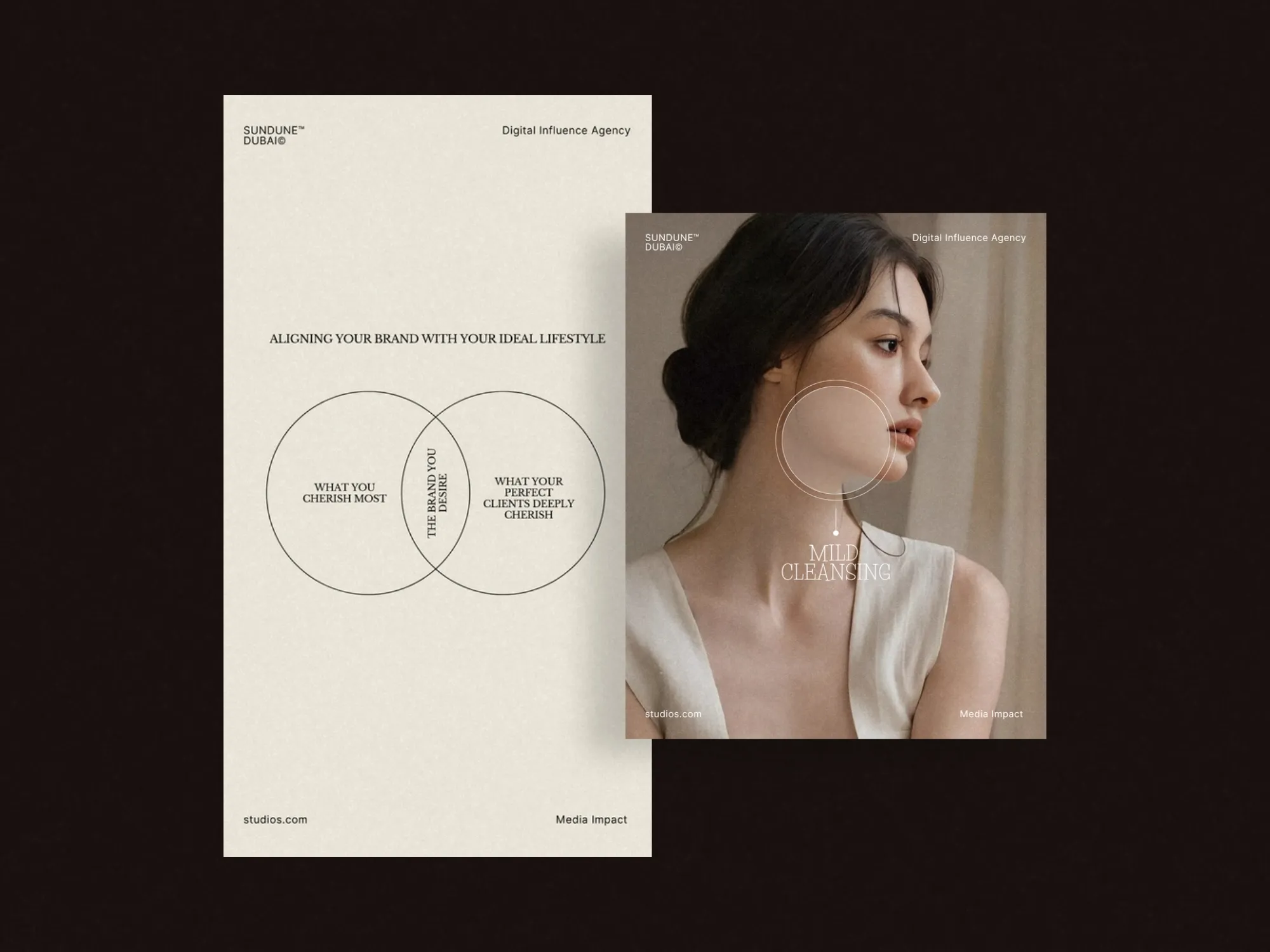 High-quality Canva post template for skincare businesses, emphasizing routine benefits with a professional aesthetic tailored for social media.