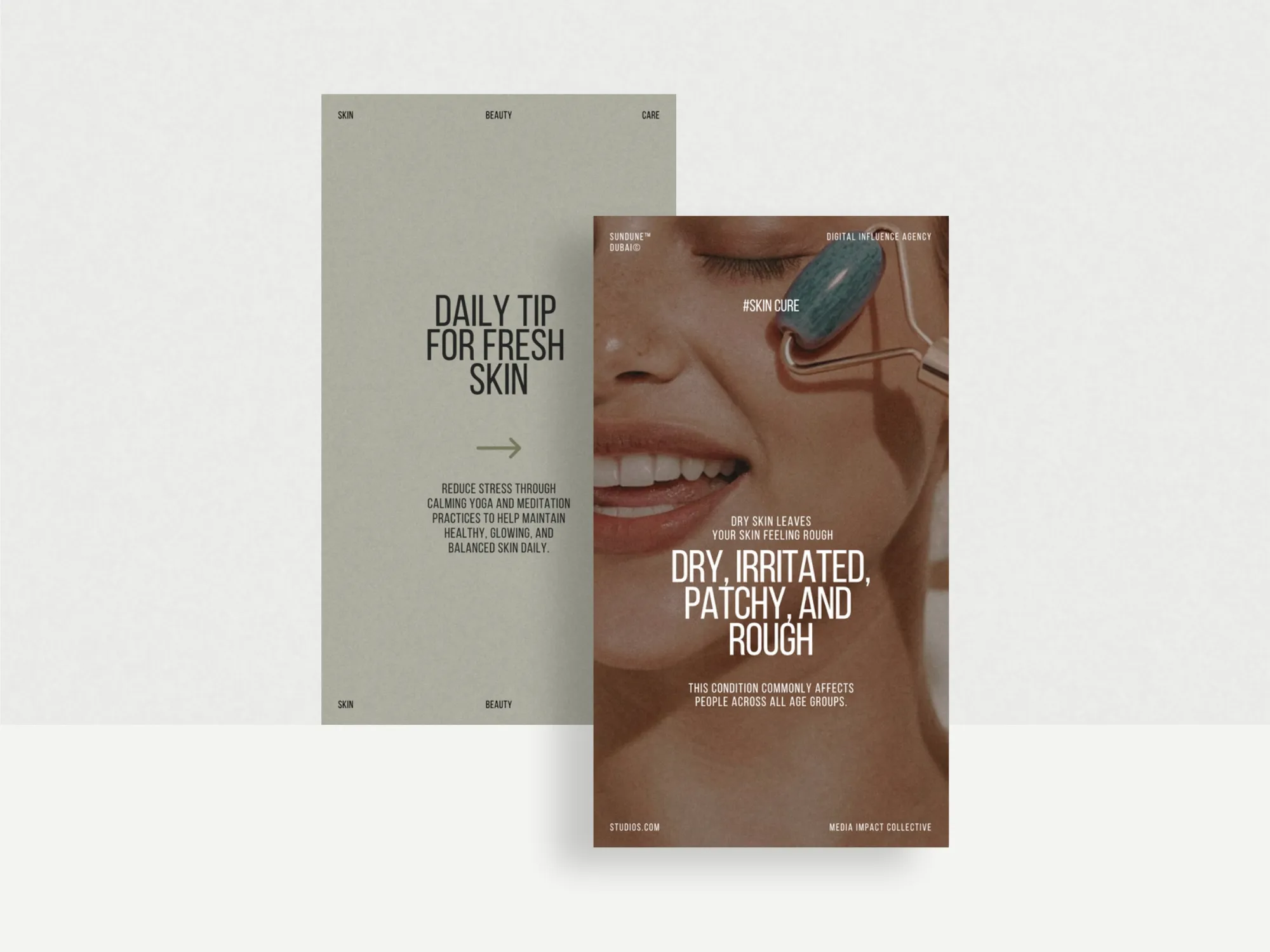 Beautifully crafted skincare Instagram story templates that allow beauty studios to create quick and engaging content with ease.