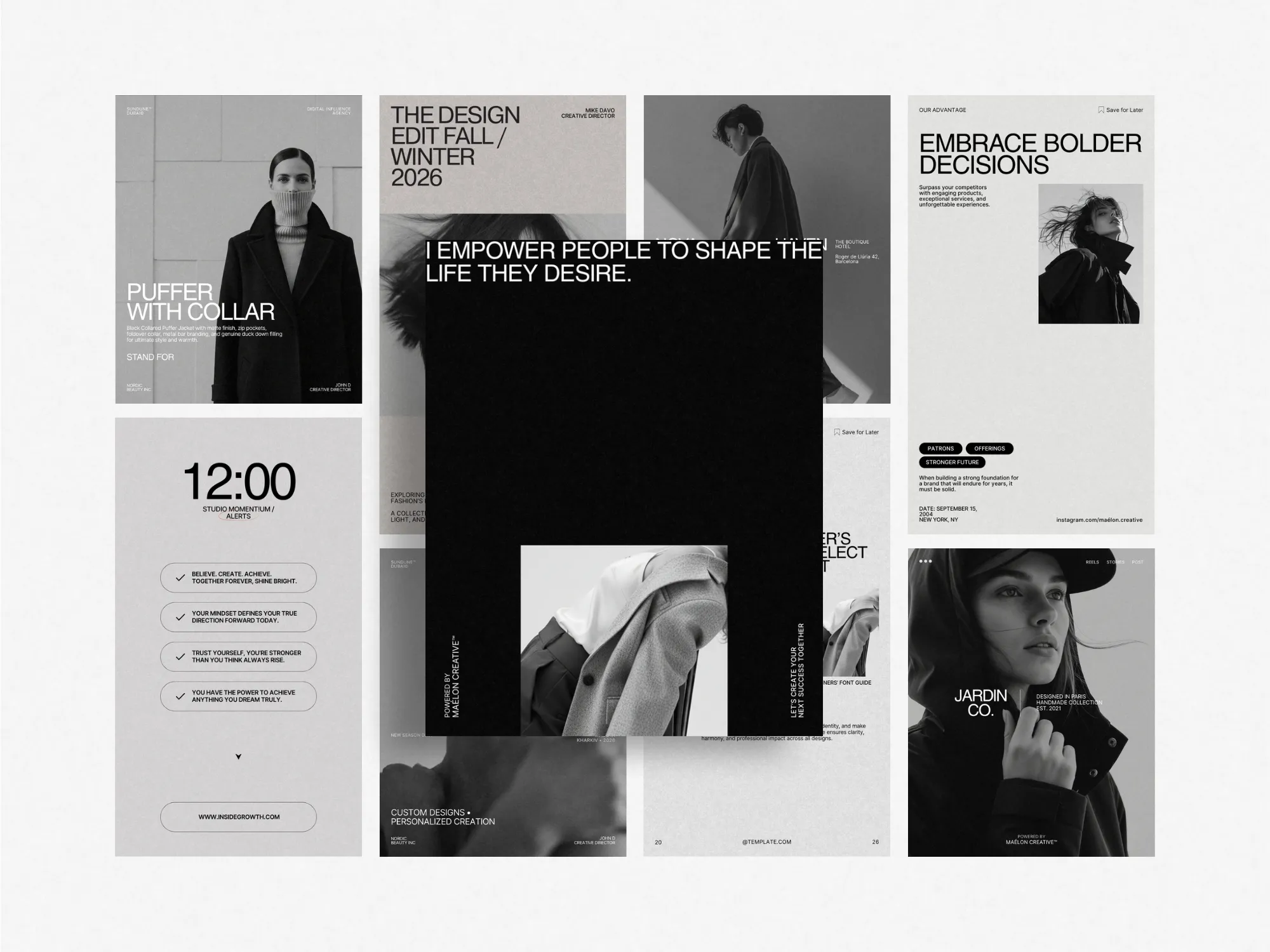 Visually stunning Canva templates designed for Instagram, ideal for digital marketers to ensure consistent brand identity.