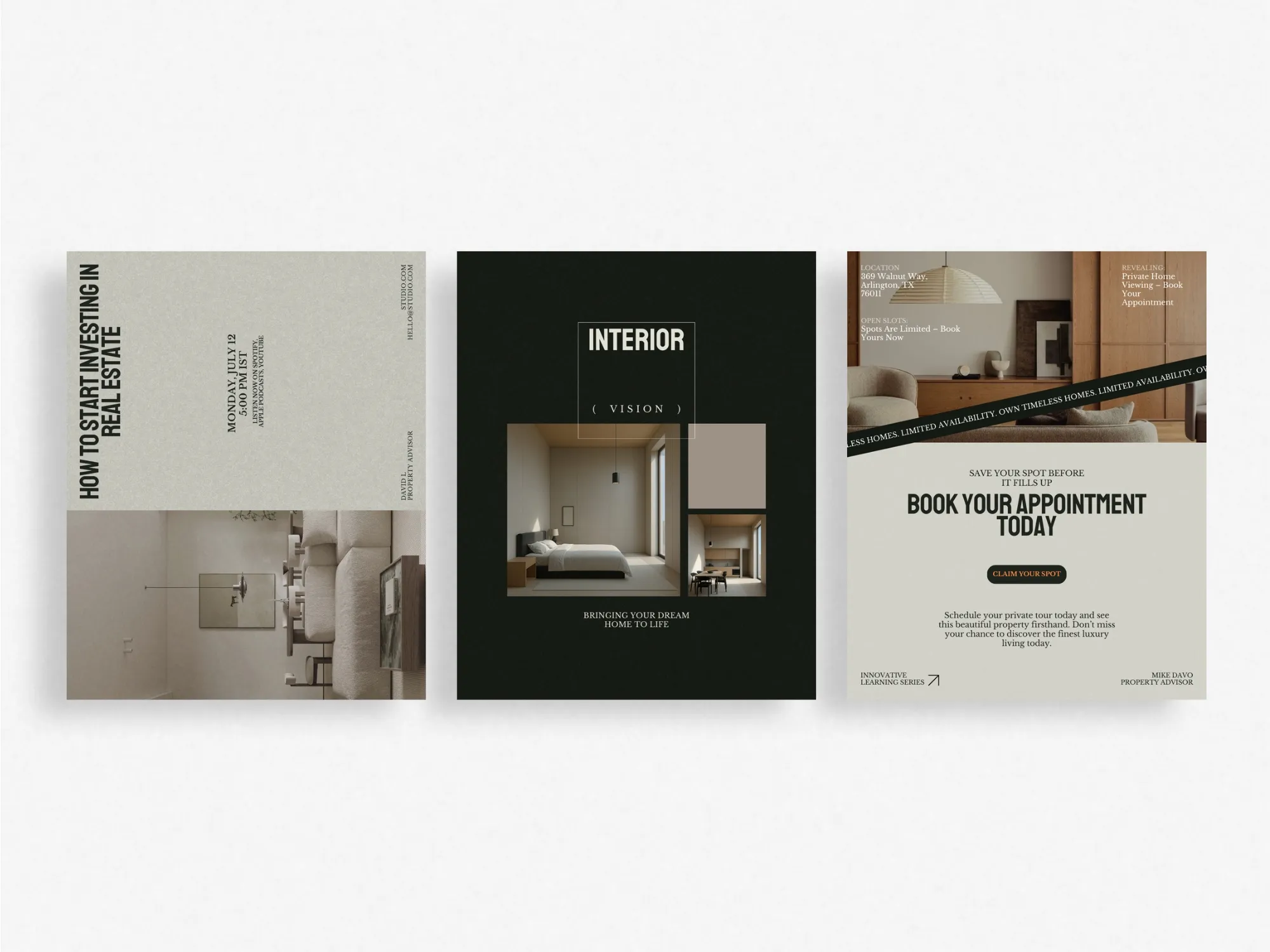 Curated Canva templates for real estate marketing, this 120-post bundle helps agents maintain a cohesive brand image while promoting property listings.