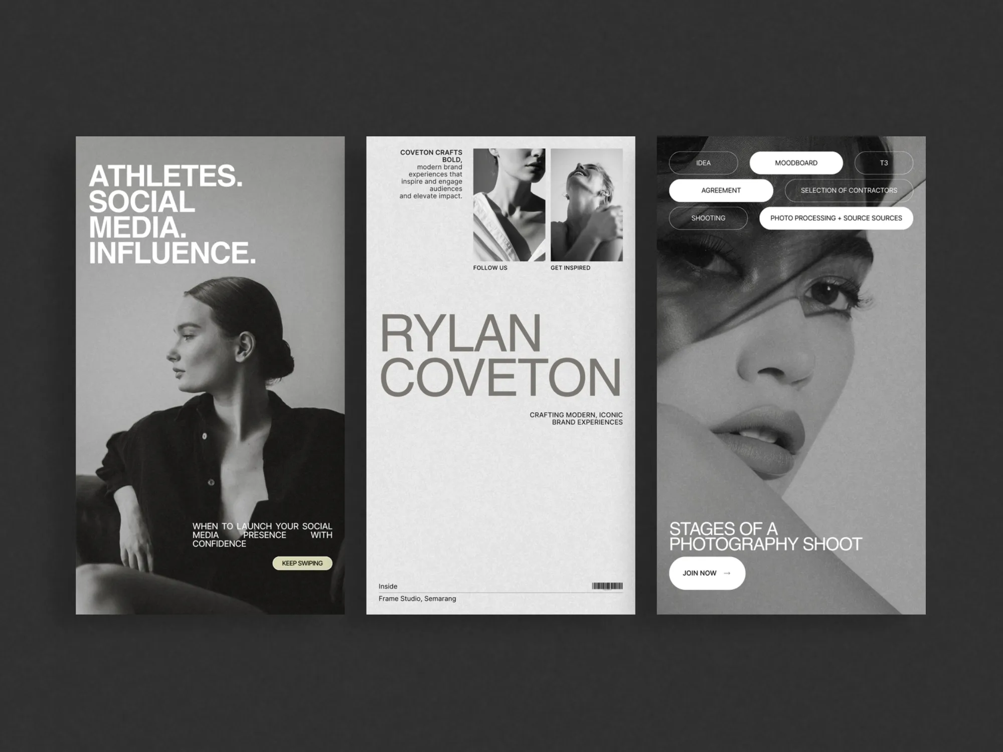 Dynamic Instagram story bundle with 105 ready-to-edit Canva templates, designed to streamline social media marketing for creative agencies.