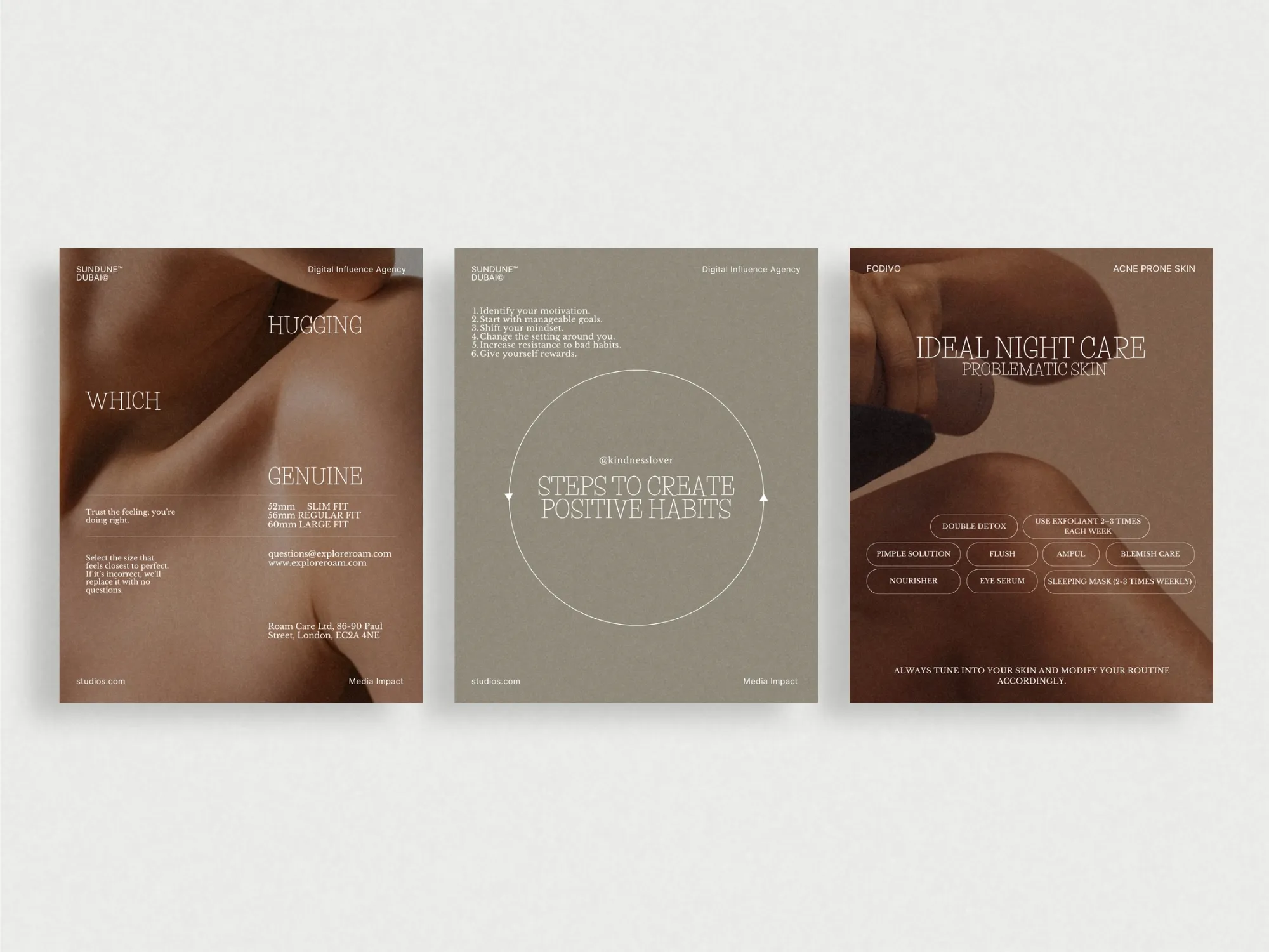 Perfectly formatted for Instagram, these 1080x1350 PX templates allow skincare brands to present their products and results professionally on social media.