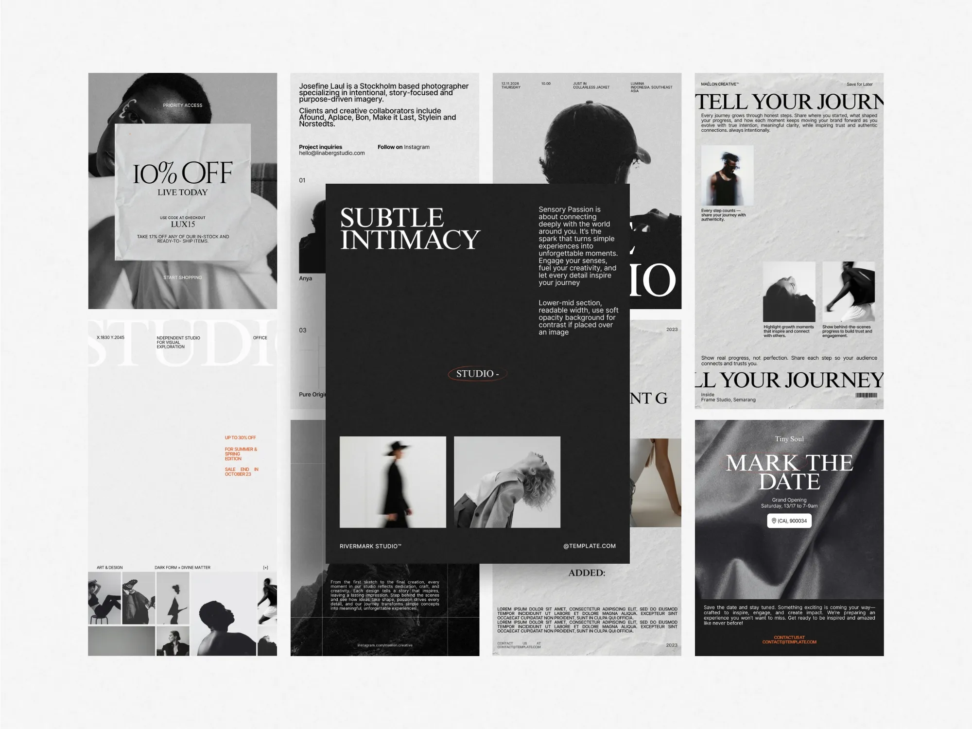 Eye-catching Canva post and story designs, 1080x1350 PX, perfect for ecommerce stores seeking a cohesive marketing strategy across platforms.