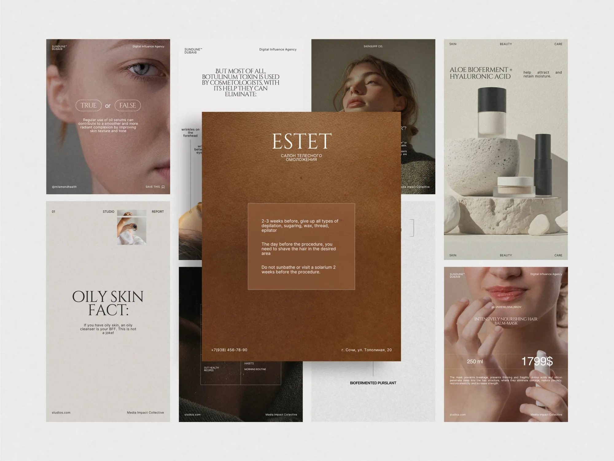 Inviting skincare story template that builds trust through clean designs and informative content, optimized for 1080x1920 PX.