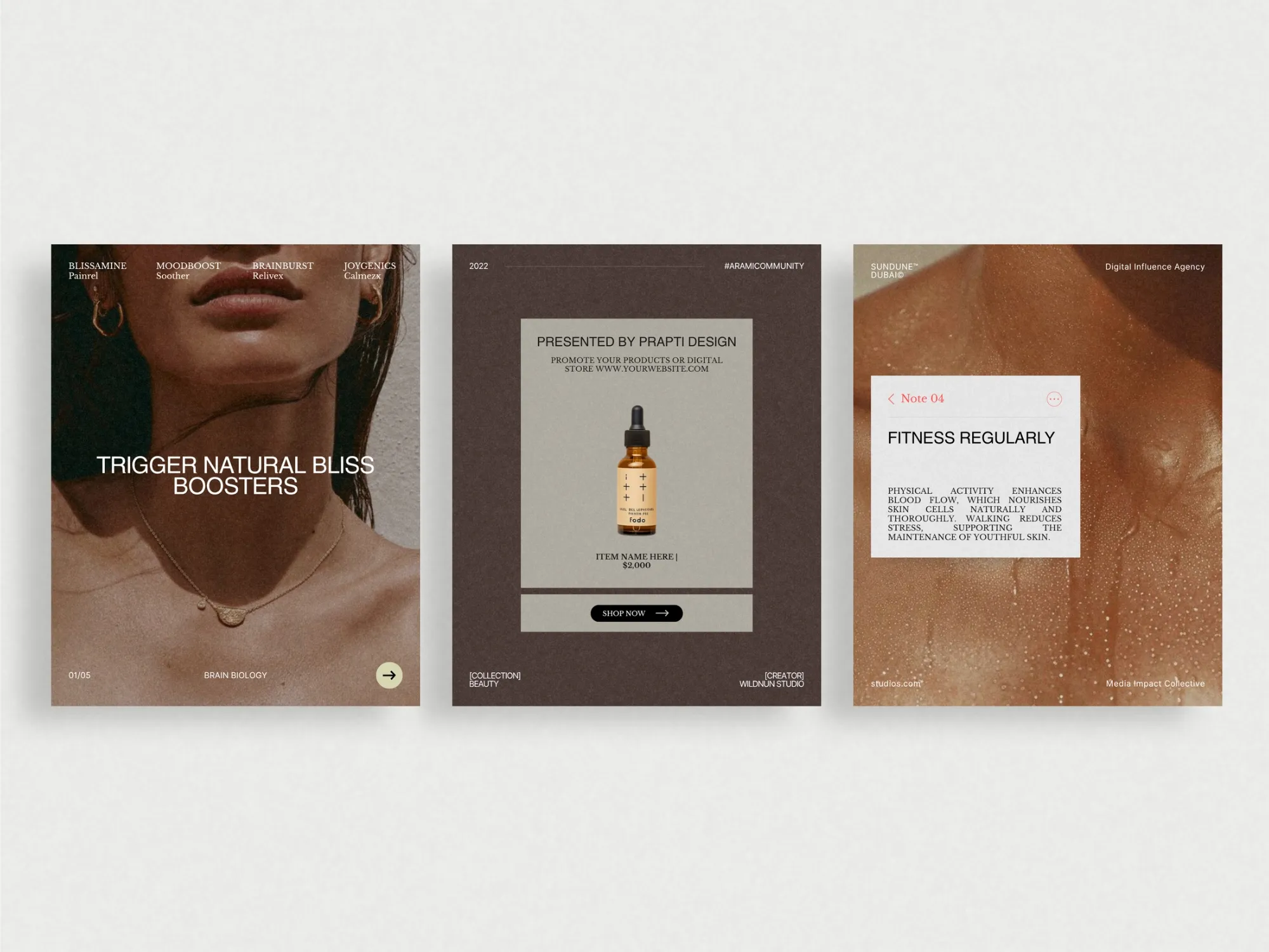 Stylish and customizable Skincare Instagram post templates in 1080x1350 PX, perfect for cosmetic shops to showcase beauty products and results.