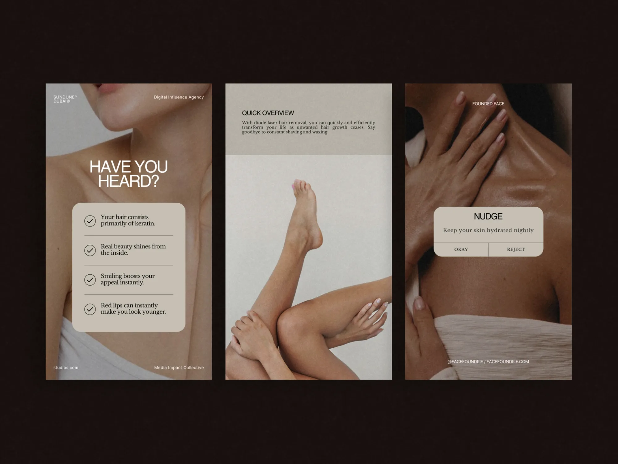 Aesthetic Skincare story bundle templates effortlessly engaging audiences, perfect for estheticians looking to promote skincare education and product lines.