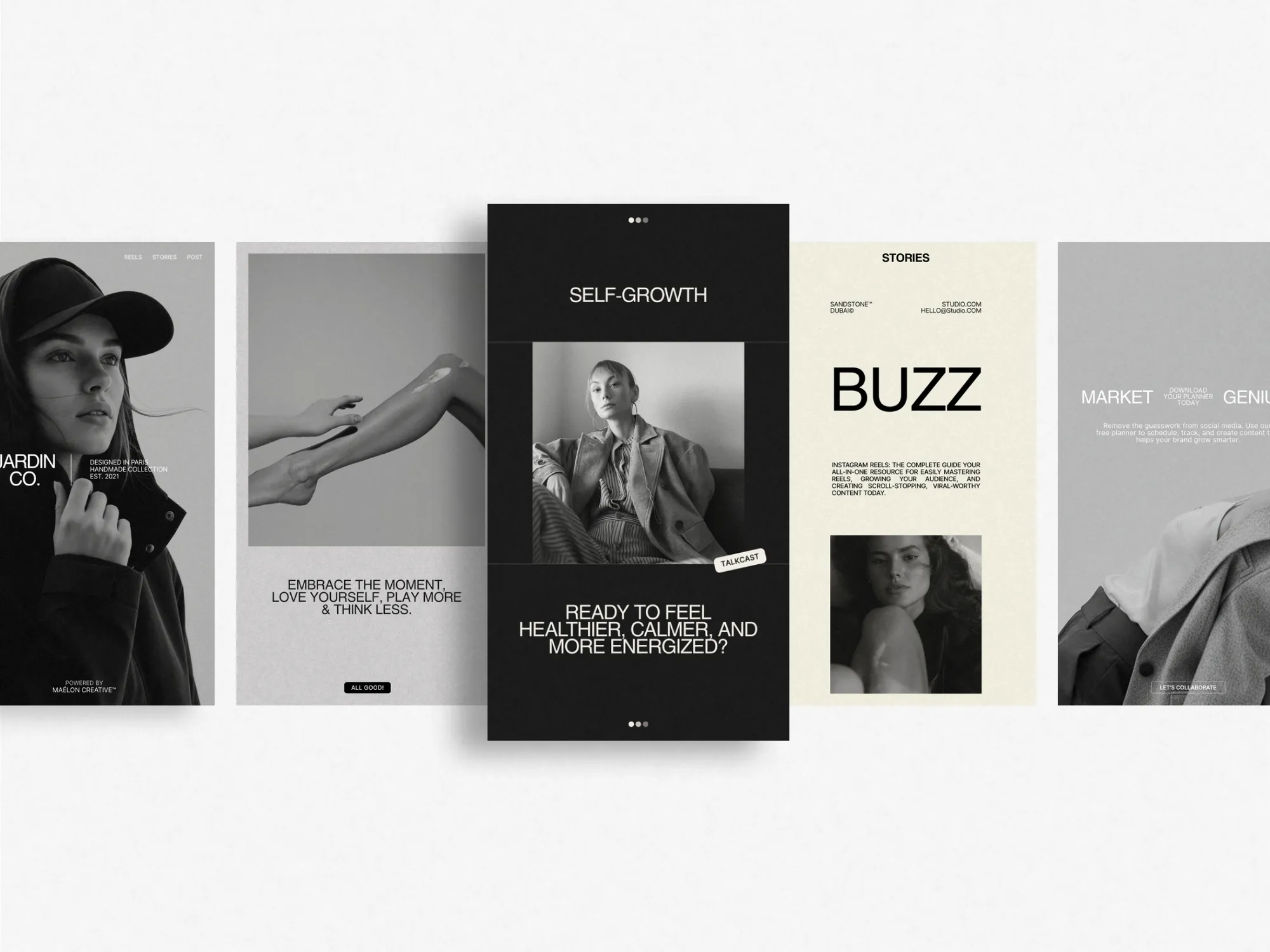 Sleek and modern Instagram story templates for businesses, compatible with Canva, focusing on effective storytelling for promotional launches.