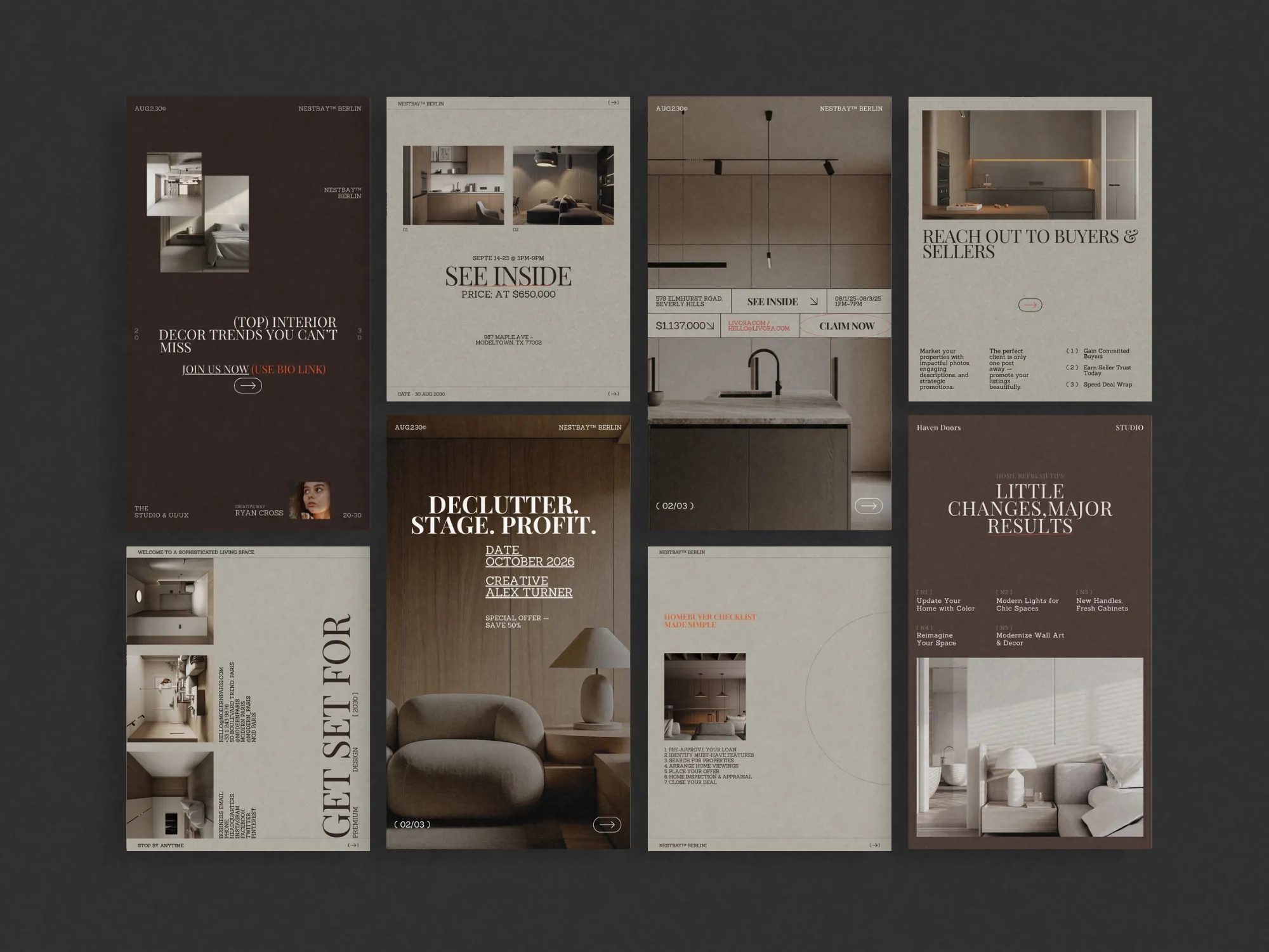 Achieve consistent branding across platforms with these customizable real estate Instagram templates, designed for impactful storytelling.