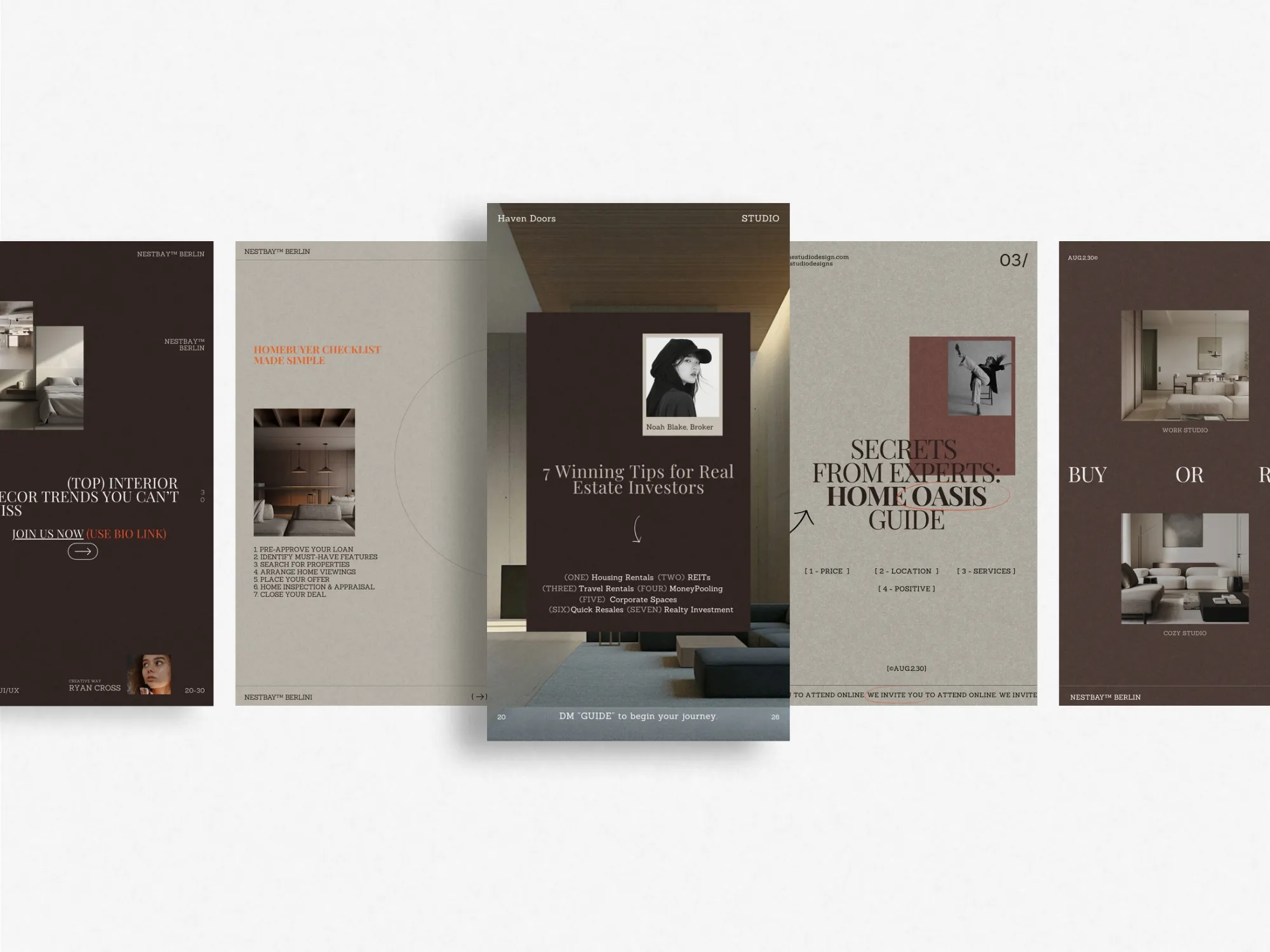 Eye-catching Instagram story templates for realtors, easy to customize in Canva, showcasing properties and creating impactful social media content.