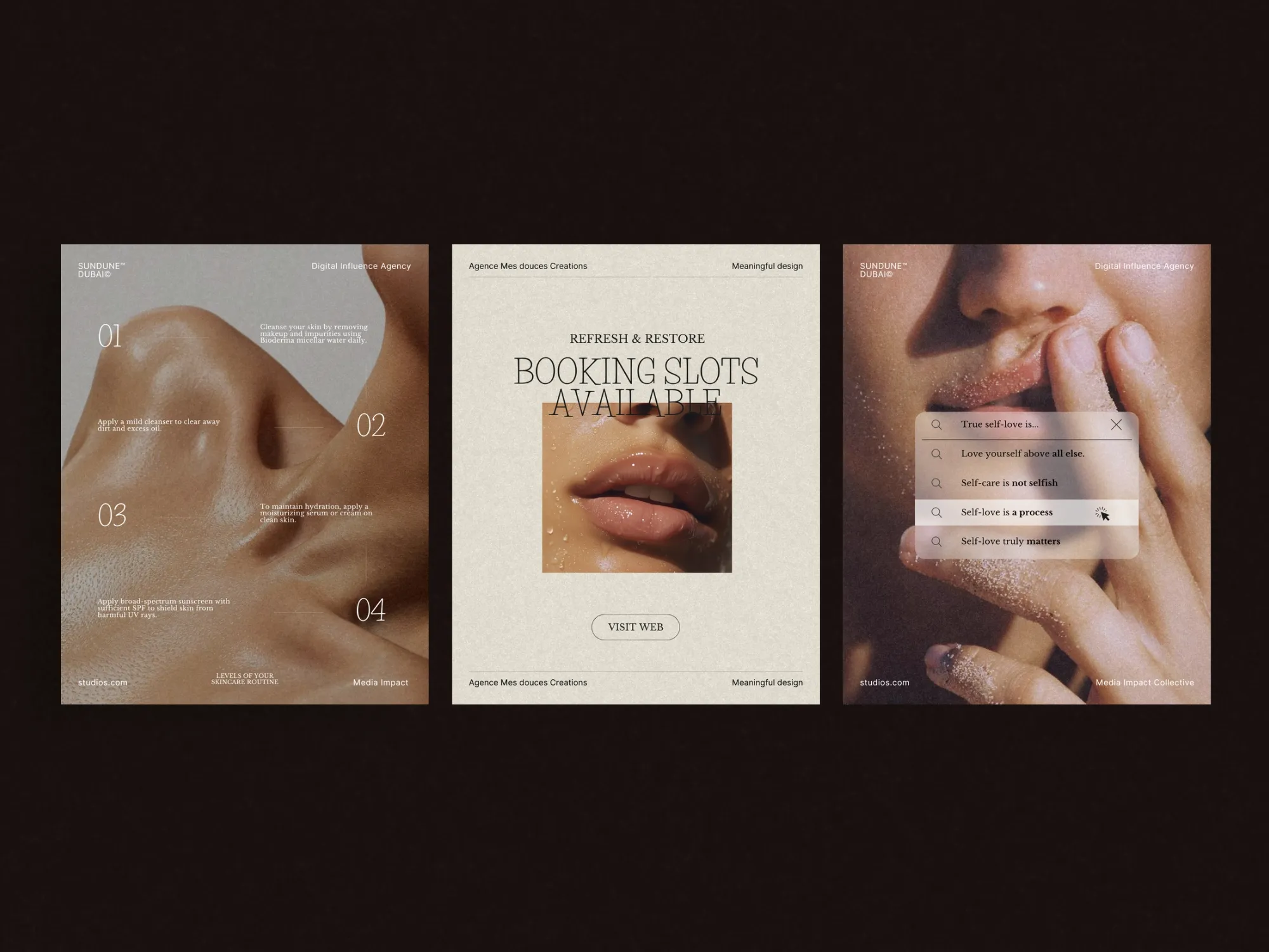 Maximize your skincare branding with 105 Instagram post templates, specifically created for Canva to ensure captivating visuals that draw in your audience.