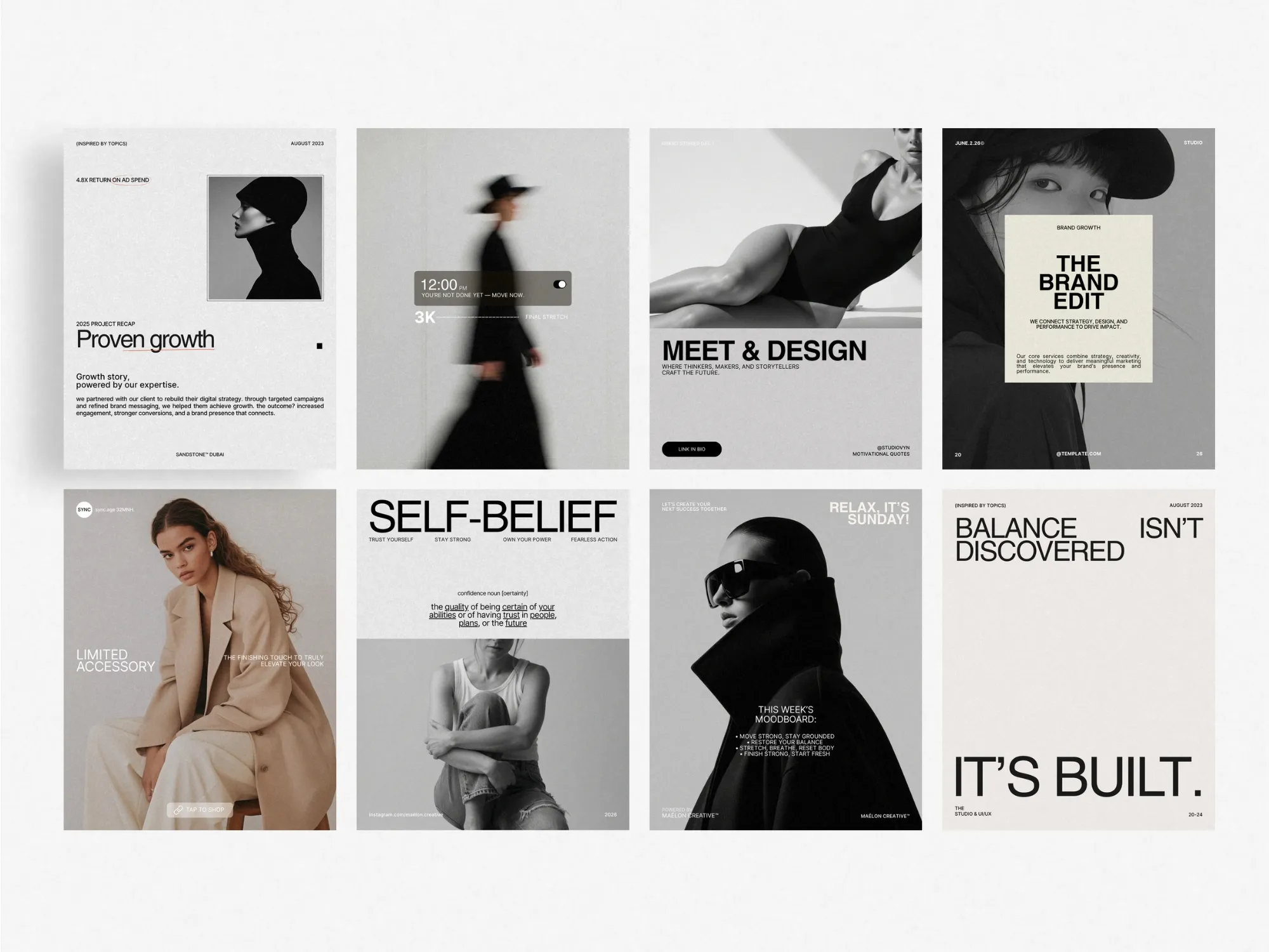 Versatile 105-template Instagram marketing post bundle, crafted to help social media pros design stunning visuals that captivate and convert viewers.