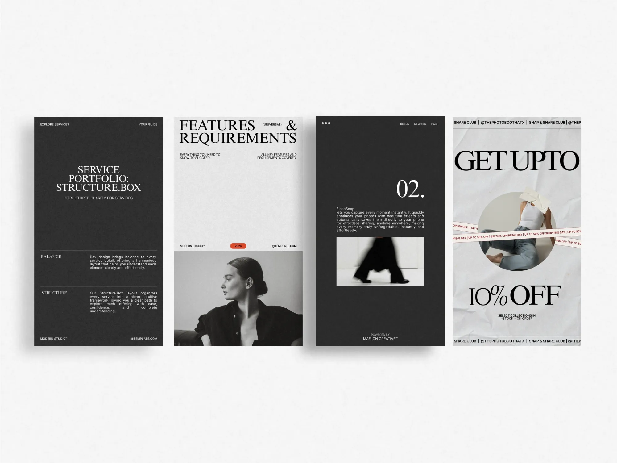 High-quality digital product offering a comprehensive pack of Canva business story templates designed for impactful storytelling.