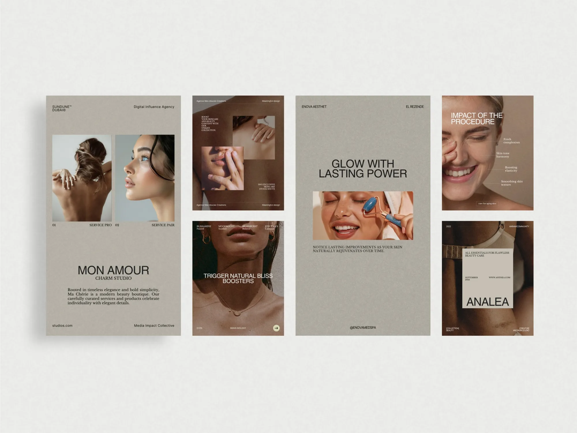 Influencer-ready Instagram templates for skincare brands, presenting informative beauty content and visually stunning transformations, designed at 1080x1920 PX.