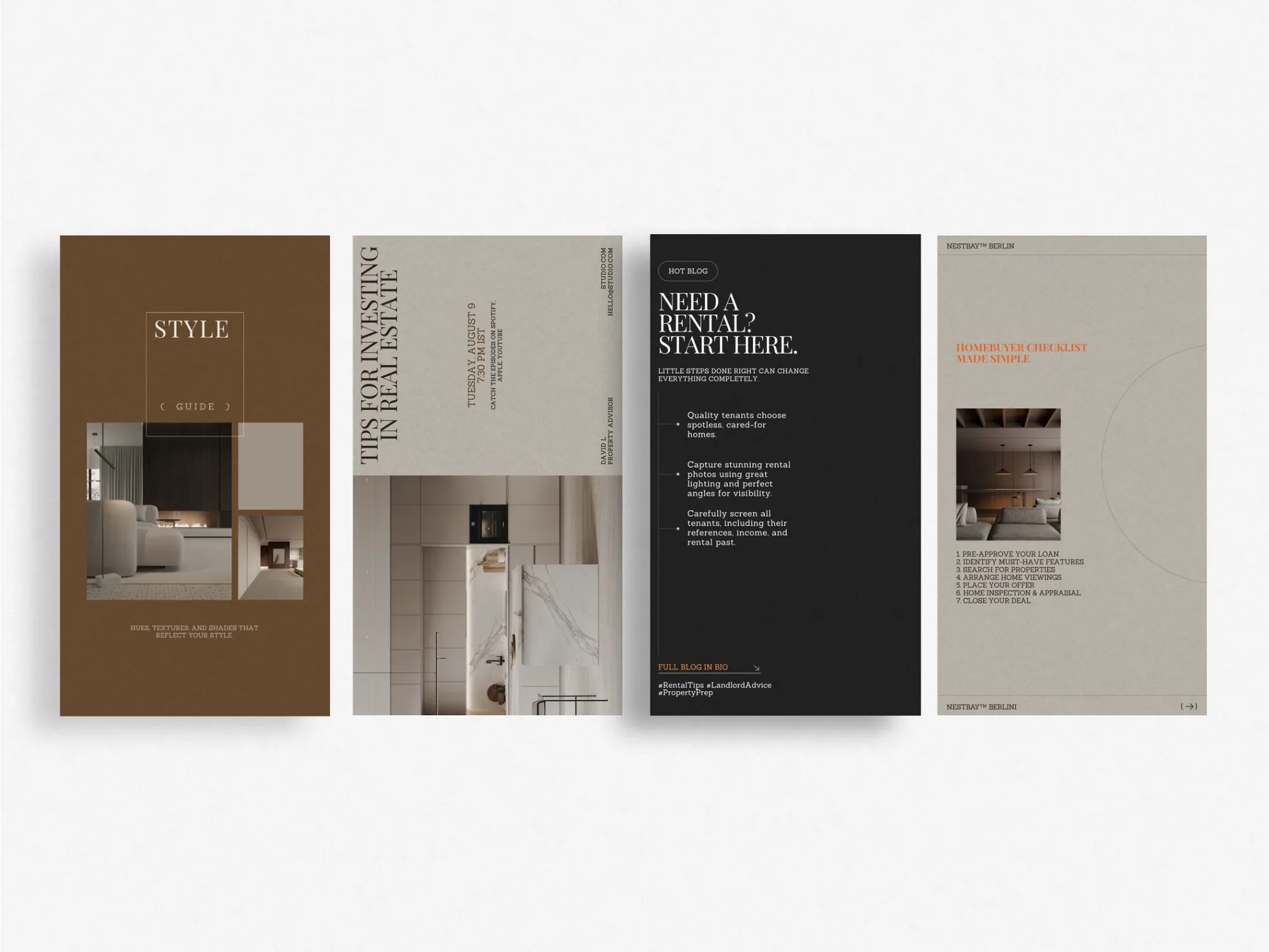 Chic digital download product featuring easy-to-customize Instagram templates for effective property marketing, ideal for real estate developers.