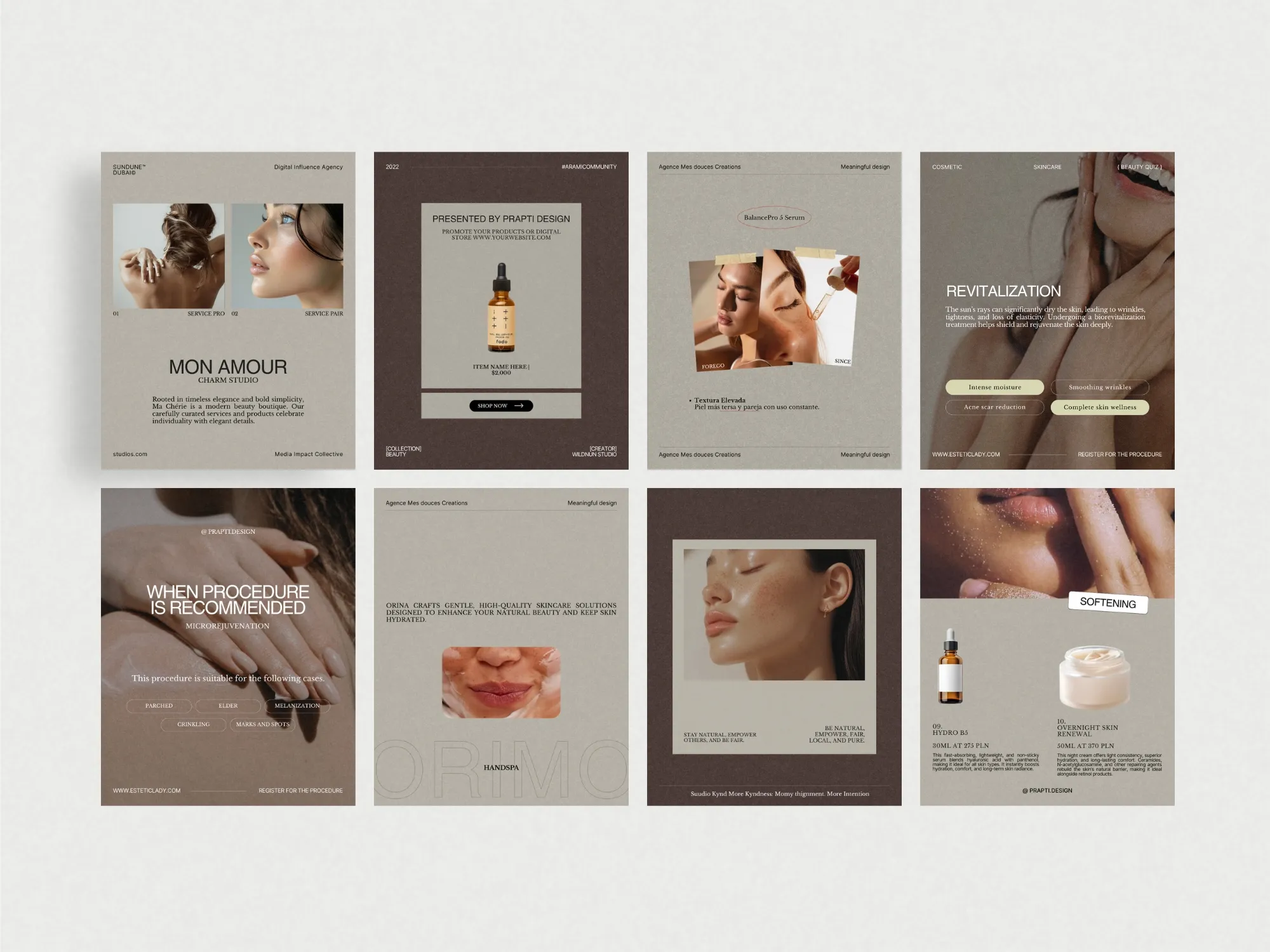 High-quality Canva visuals for skincare marketing, providing a seamless way to create compelling content that draws in potential clients effortlessly.