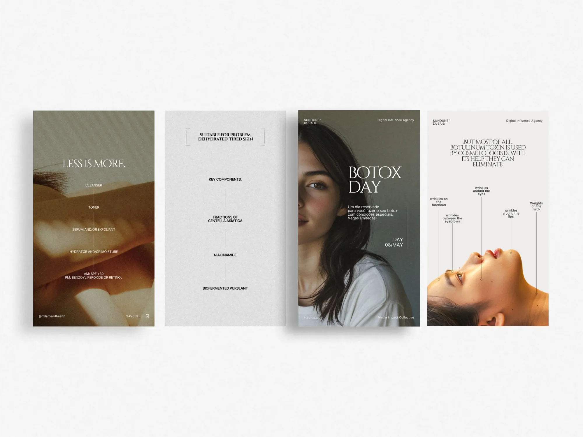 Transform your beauty content strategy using these 35 Canva templates designed specifically for skincare brands to create cohesive and eye-catching visuals.