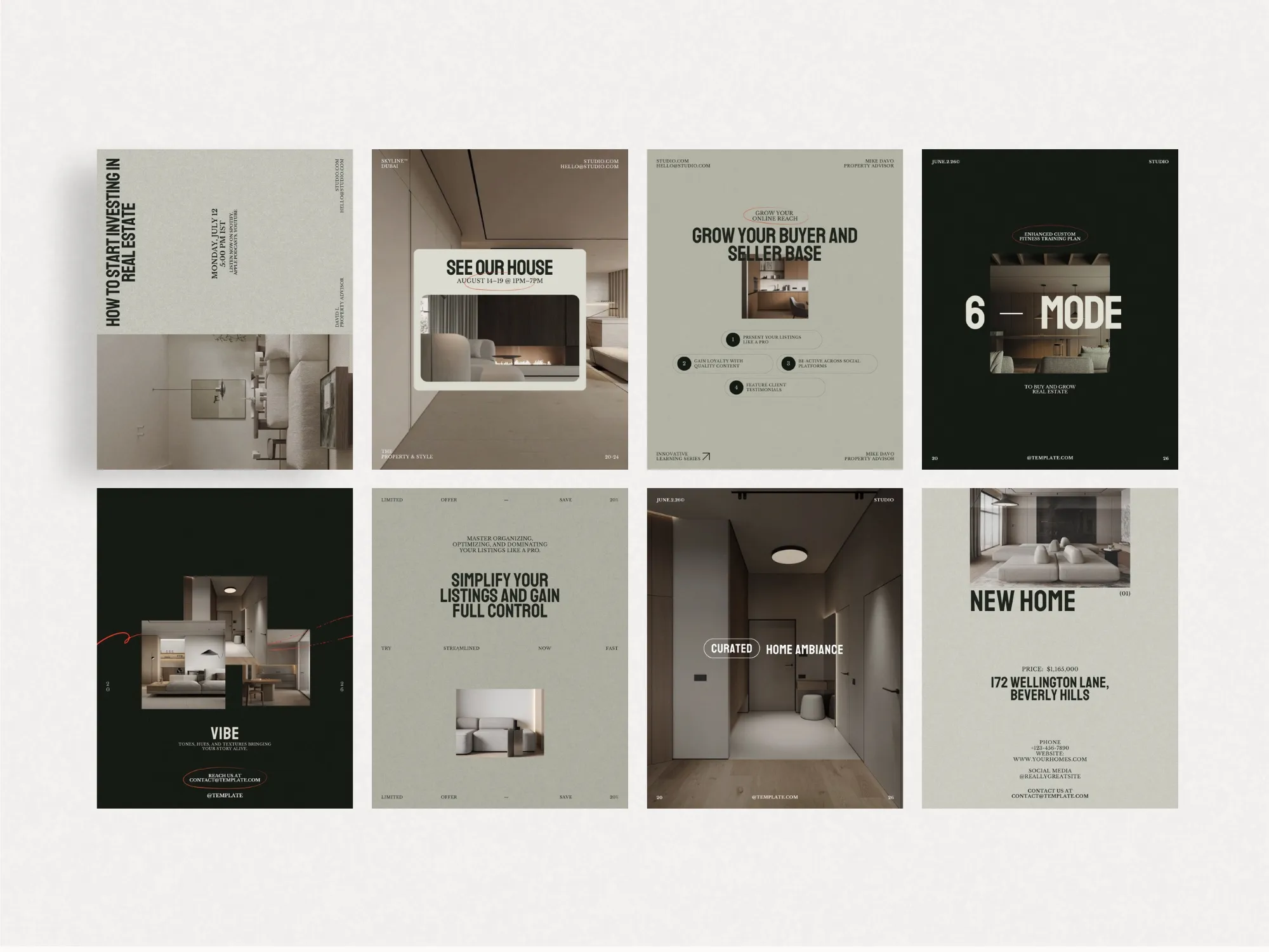 Digital download includes 40 editable Instagram post templates, crafted for real estate professionals to enhance engagement and highlight desirable properties.