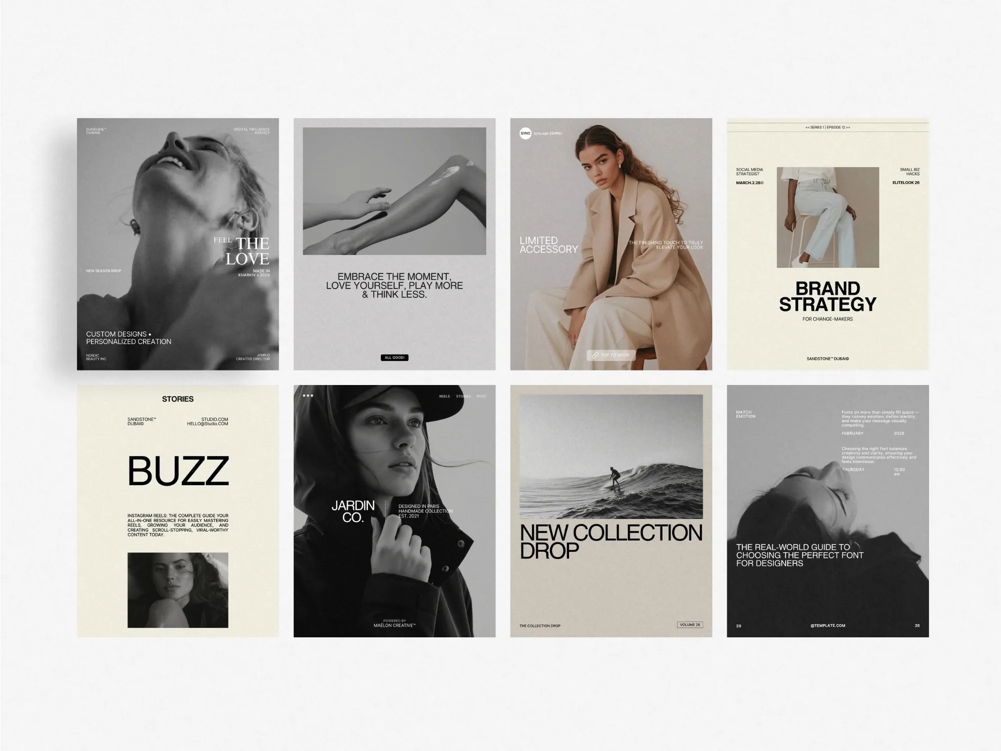 Engaging templates designed for announcing products and discounts on Instagram, optimized for user-friendly editing in Canva at 1080x1350 PX.