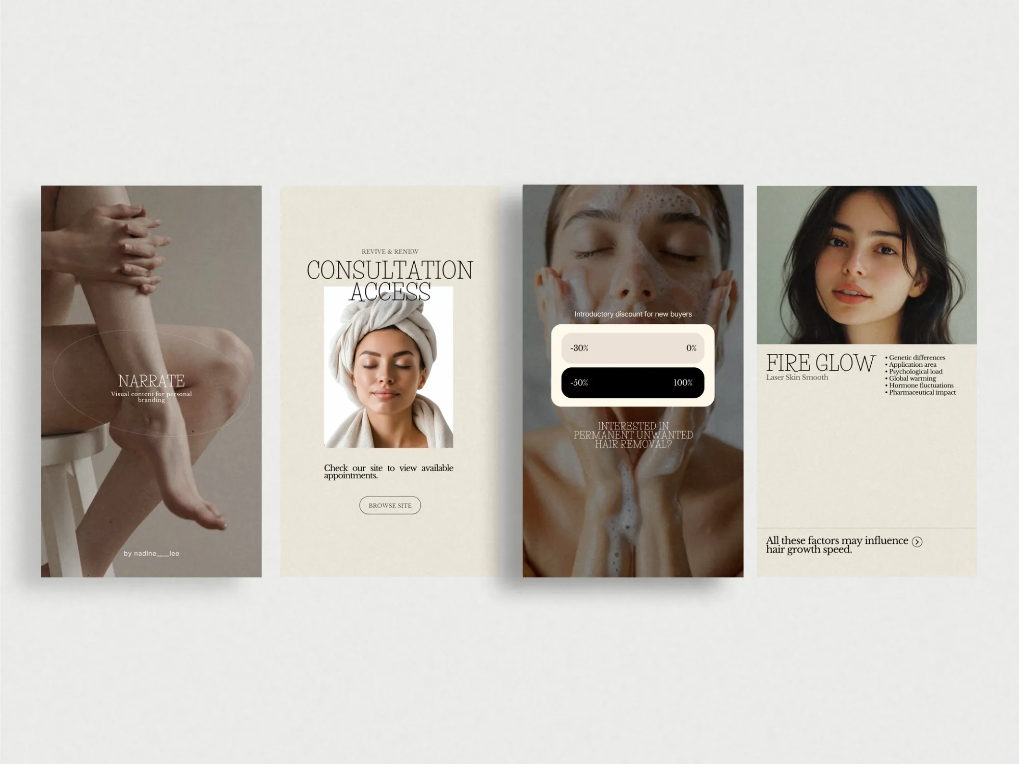 Digital product featuring 35 stunning Canva templates for skincare brands, enhancing beauty storytelling and brand identity on Instagram.