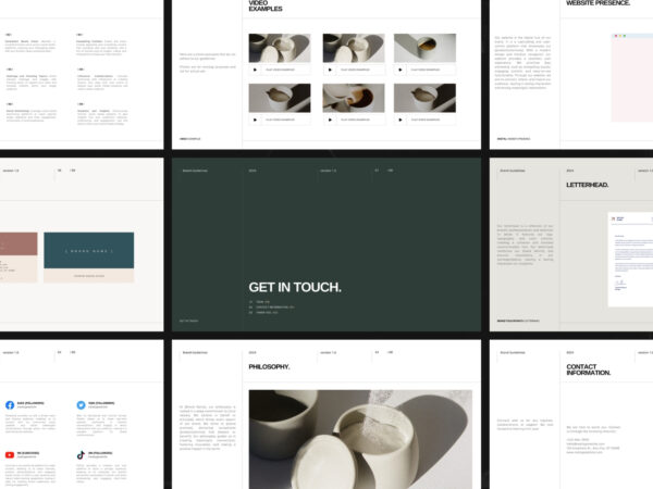 Professional 1920X1080 PX brand guidelines presentation template for maintaining visual consistency in businesses.