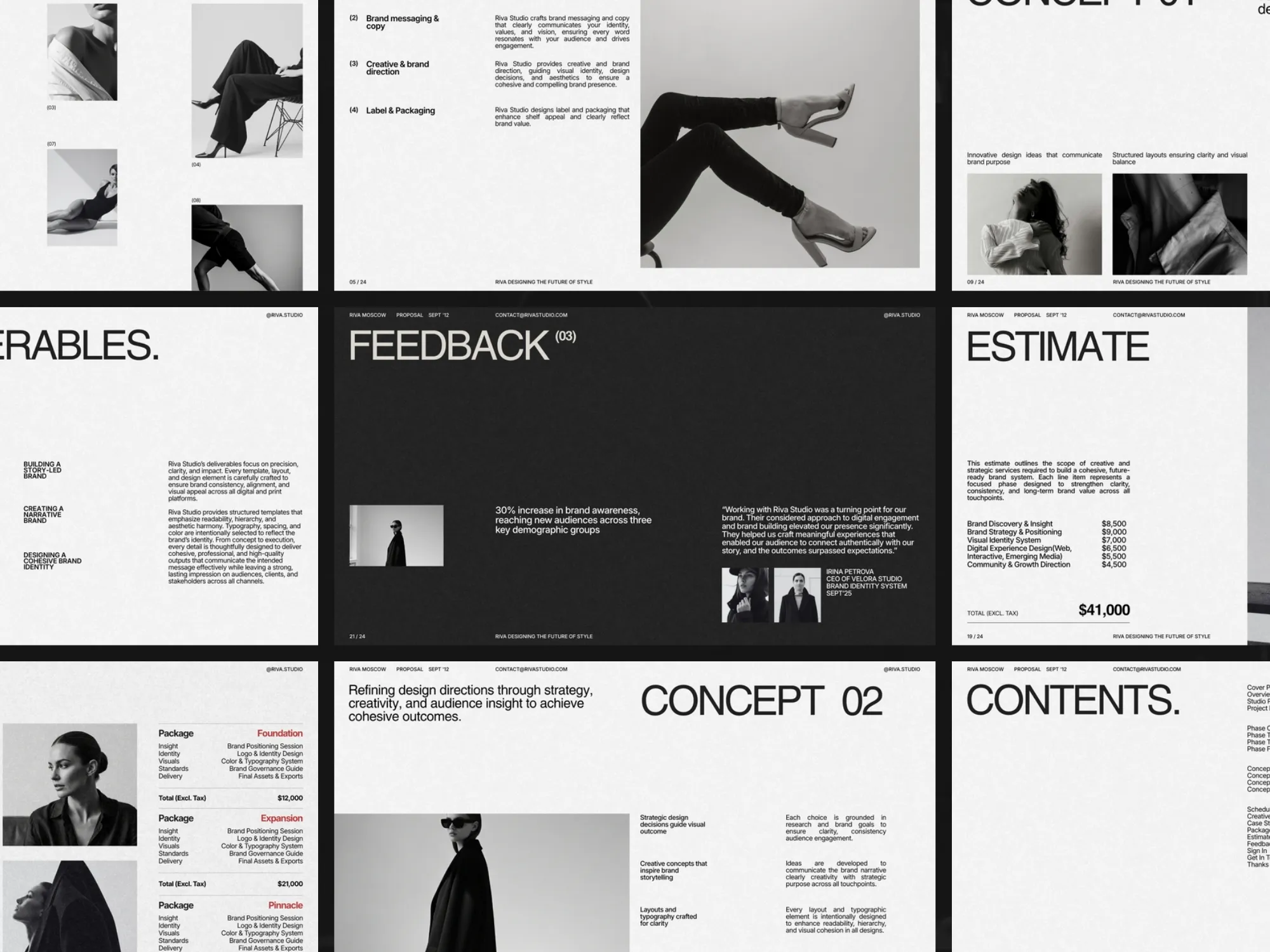 A sleek 1920X1080 PX branding slide showcasing a clean design, expertly crafted for effective startup and agency proposals.