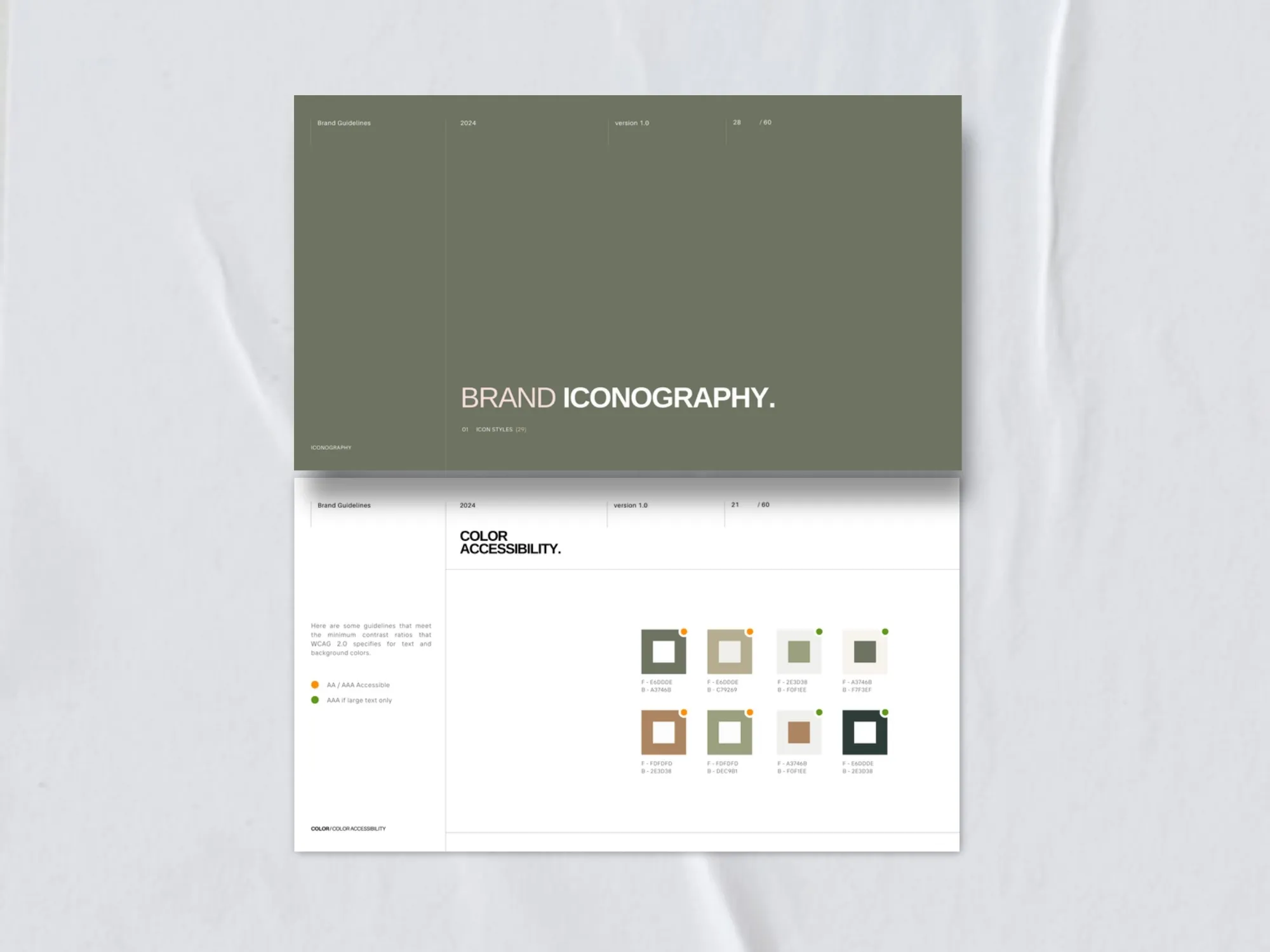 Eye-catching identity deck layout for startups, offering comprehensive brand guidelines presentation templates to streamline business consistency in visuals.