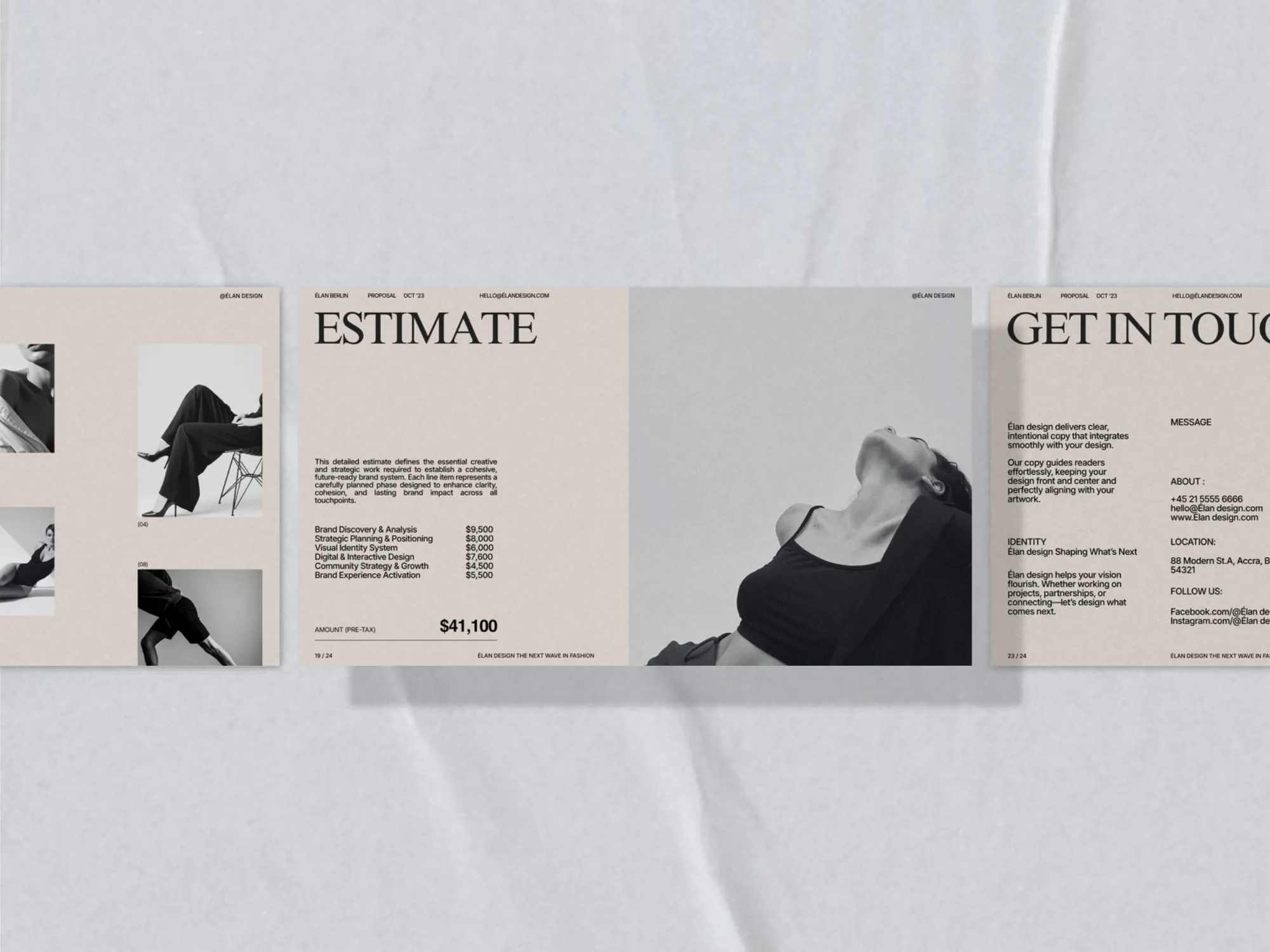 Chic slides designed to facilitate brand proposals; the essential digital download for professionals who value structure and clarity.