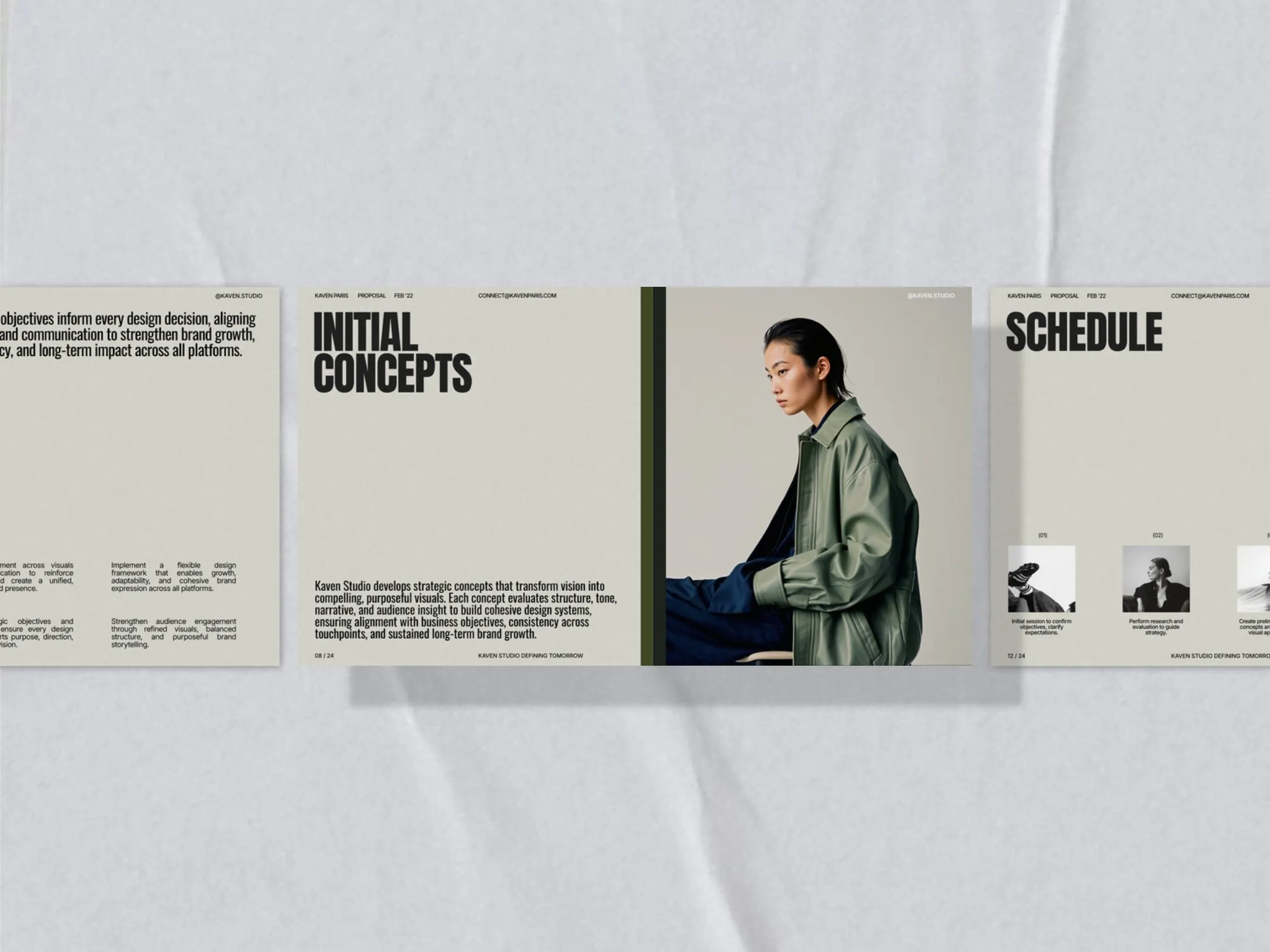 Stylish presentation template with 1920x1080 dimensions, crafted for clarity in brand proposals and business strategies.