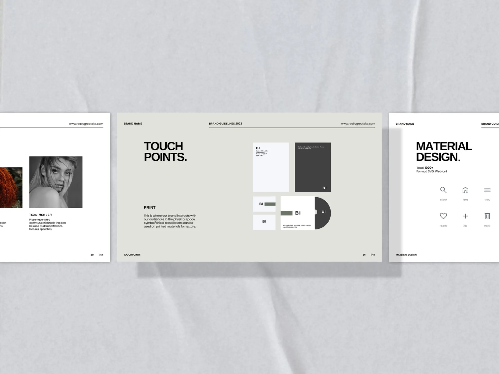 High-quality 1920x1080 PX Canva presentation template, suitable for consultants to deliver structured brand identity and usage guidelines.