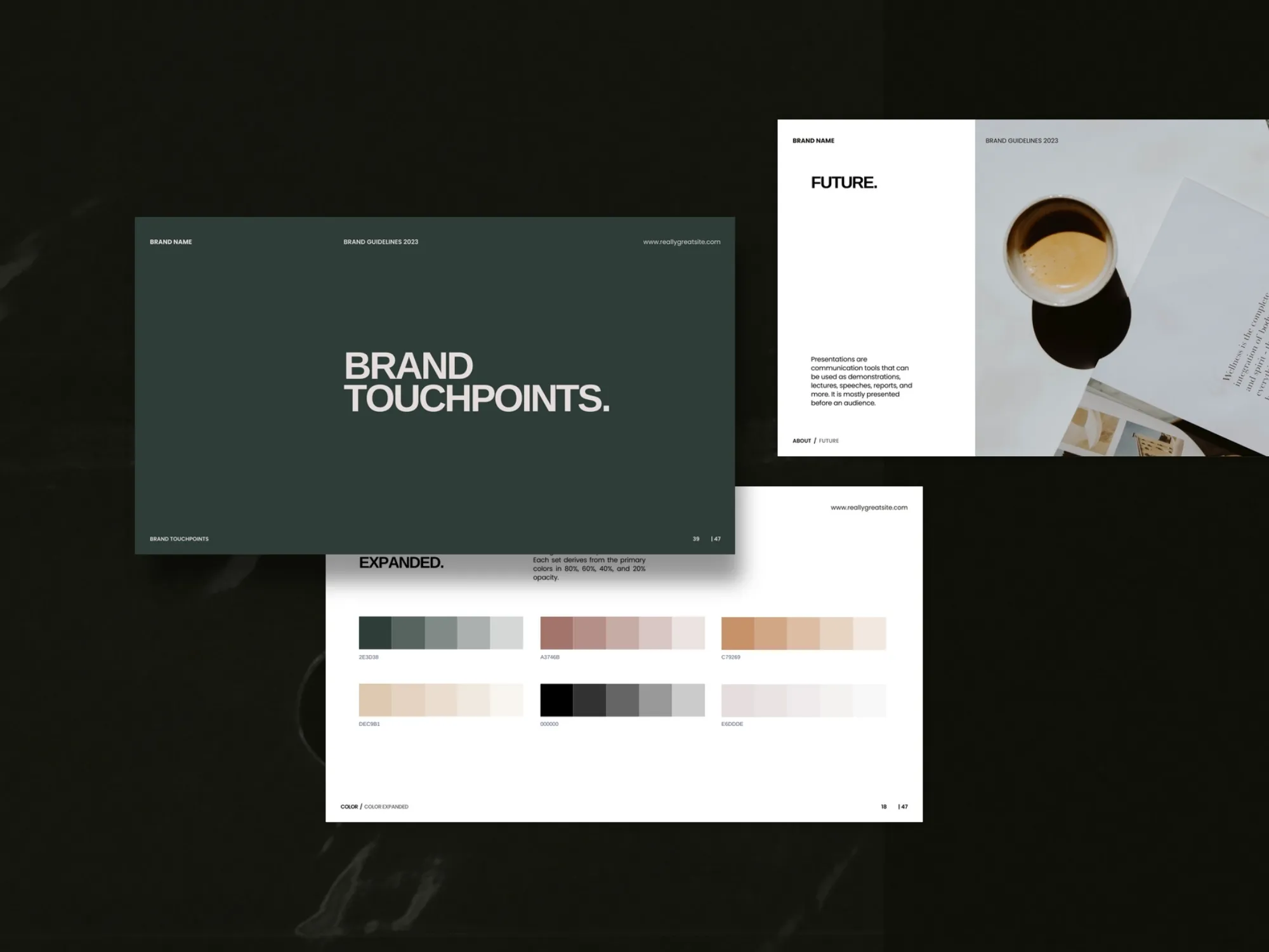 Innovative layout of Canva templates ideal for consultants and businesses, focusing on visual consistency and brand voice.