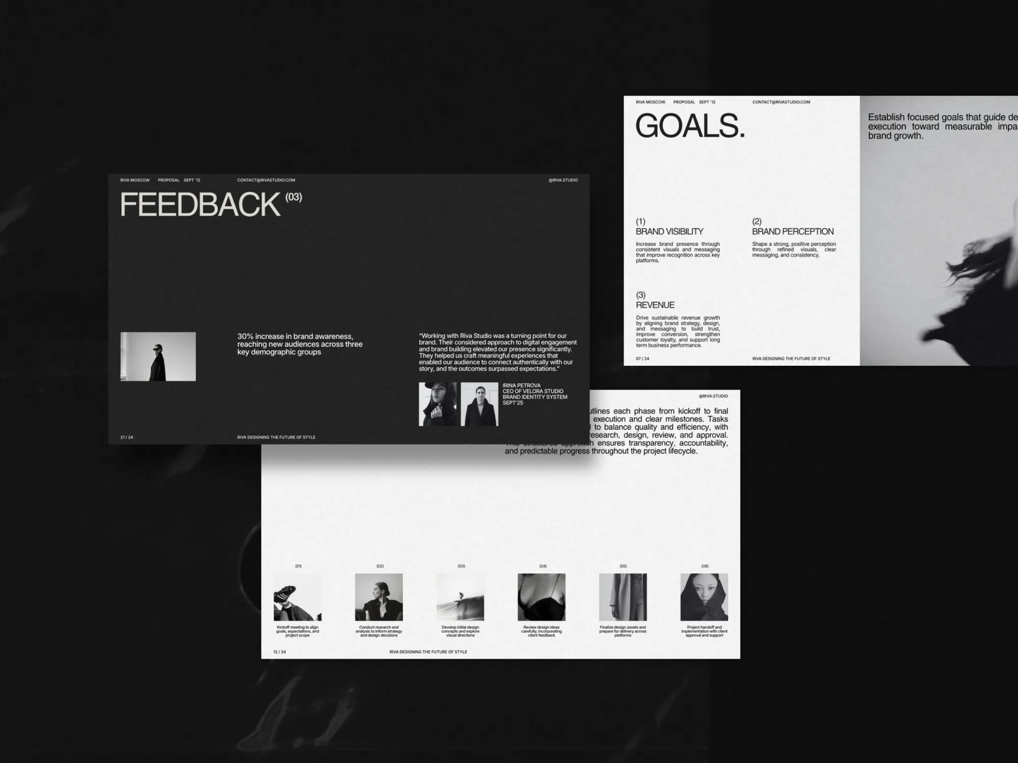 Elegant digital presentation templates for branding proposals, designed to enhance your business pitches with polished layouts and visuals.