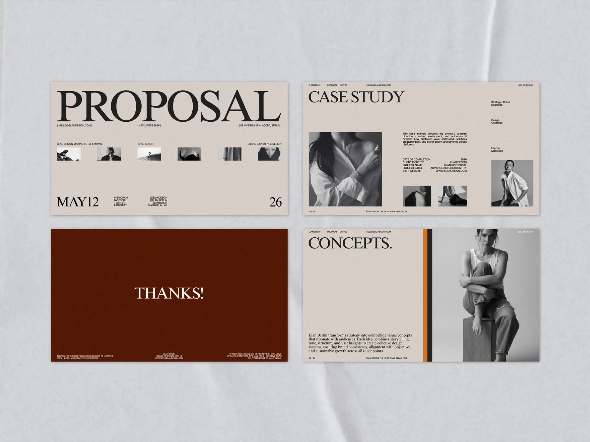 Sleek, high-resolution branding slides for Canva that make delivering business presentations simple and engaging for every audience.