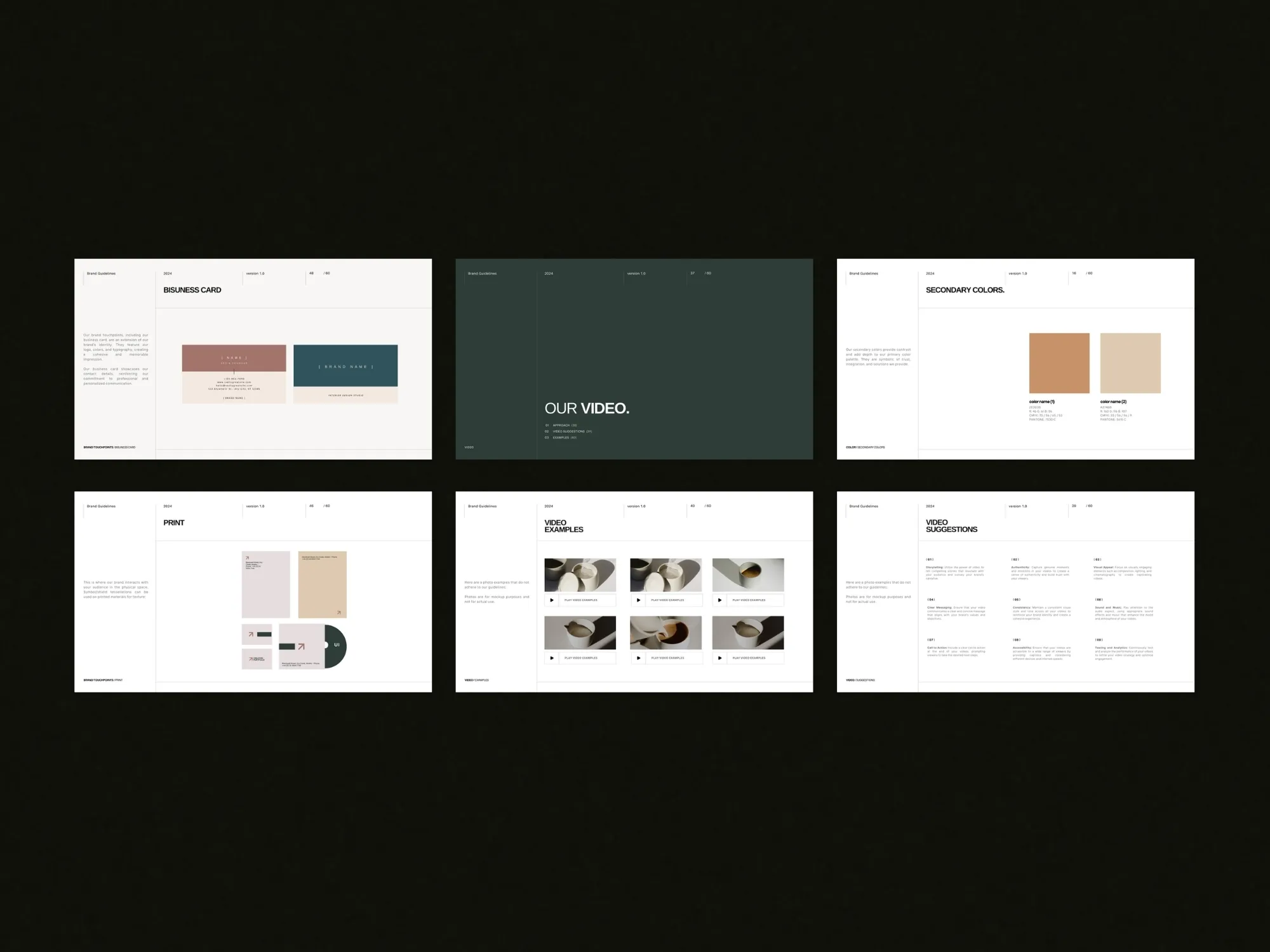 Engaging identity deck layout in high resolution, designed to help businesses articulate brand consistency effortlessly.