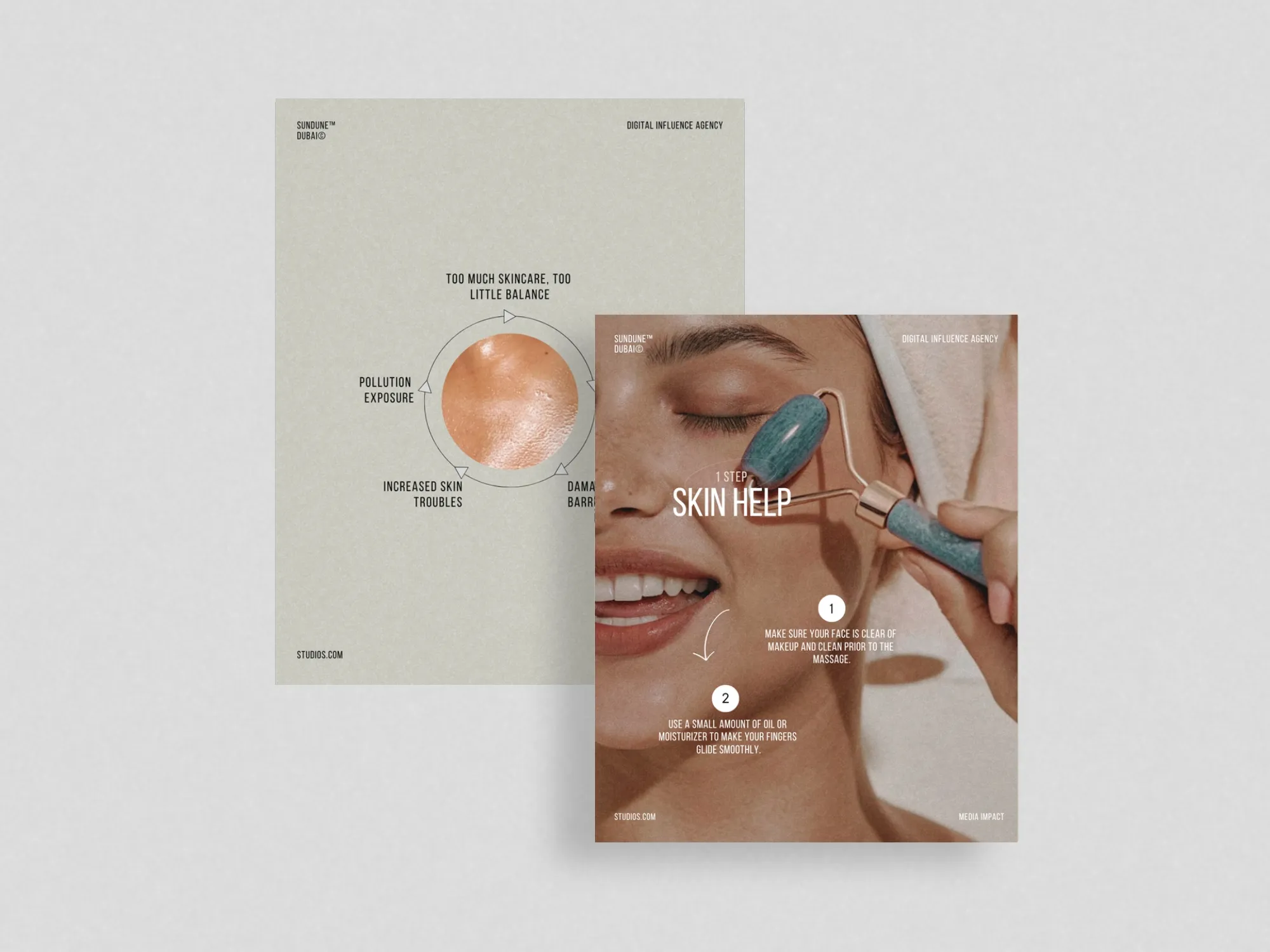 Showcase your beauty brand with these stunning digital skincare post bundle templates, designed for Canva and perfect for Instagram marketing.