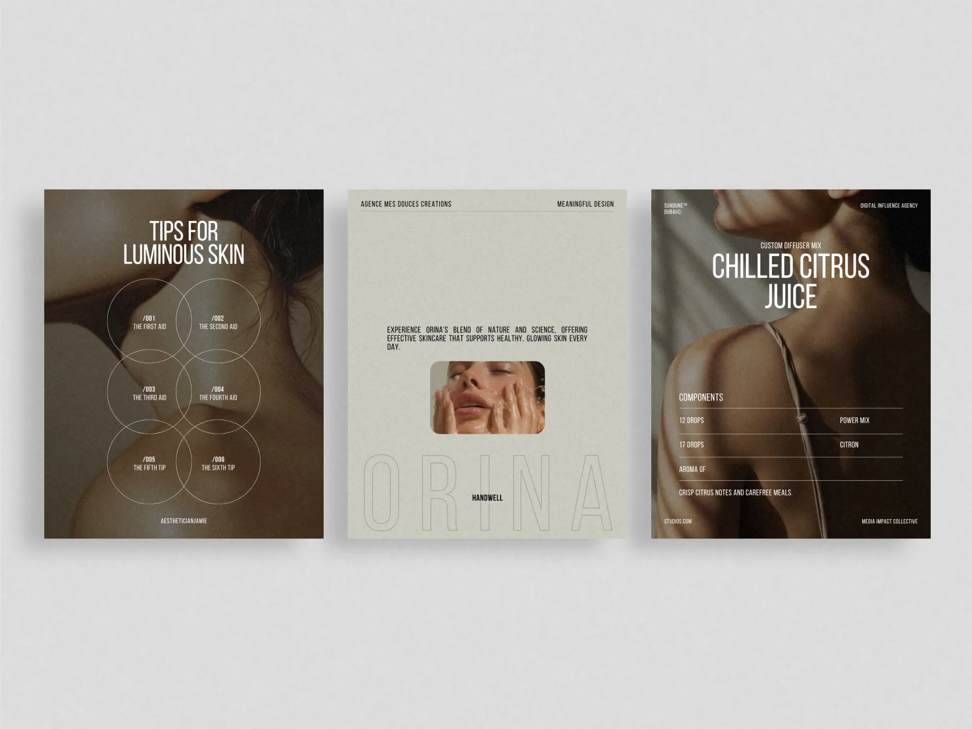 Enhance your online presence with these vibrant skincare post template designs, ideal for skincare entrepreneurs, and optimized for Instagram sharing.