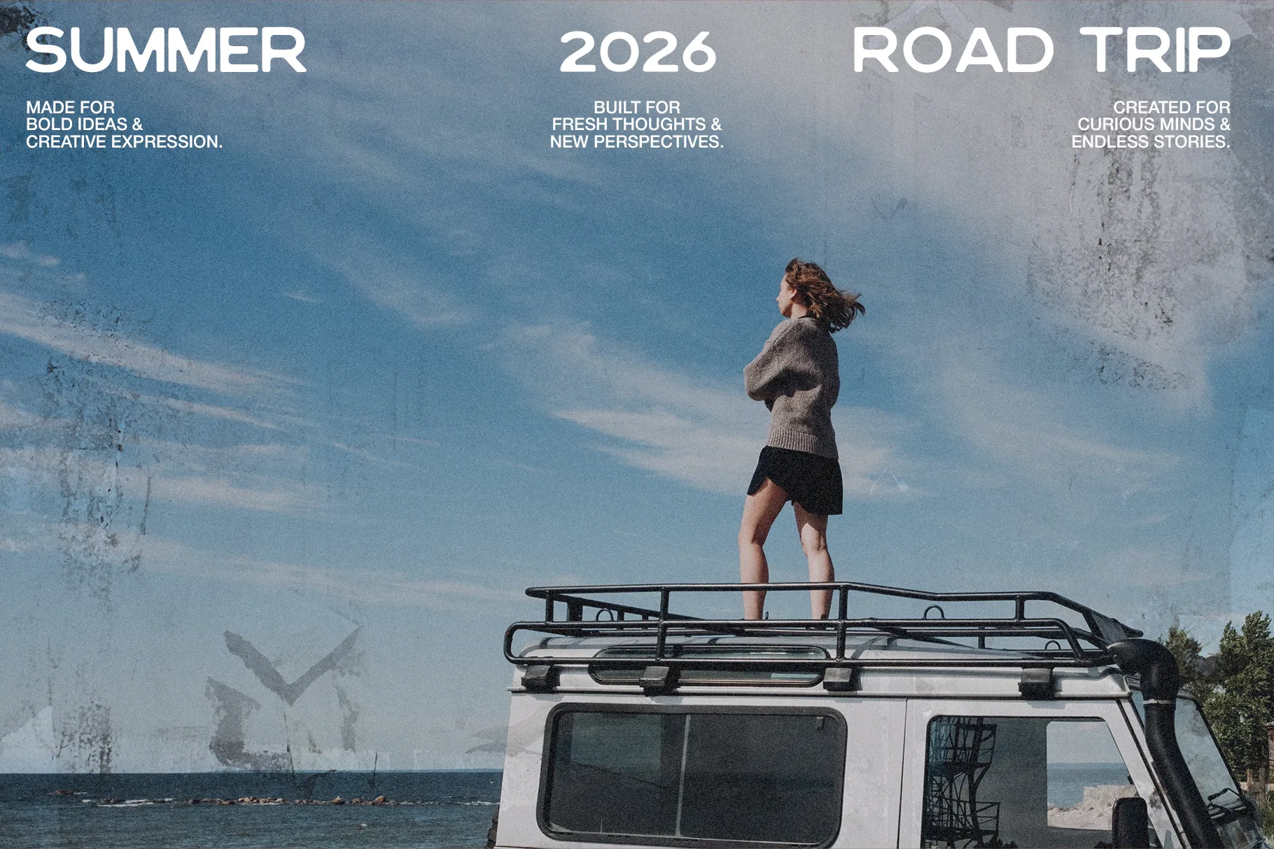 Melluno font summer 2026 road trip typography design