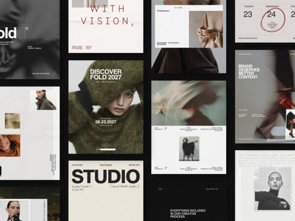 Home 26 FOLD Instagram Post Kit Aesthetic Feed Layouts