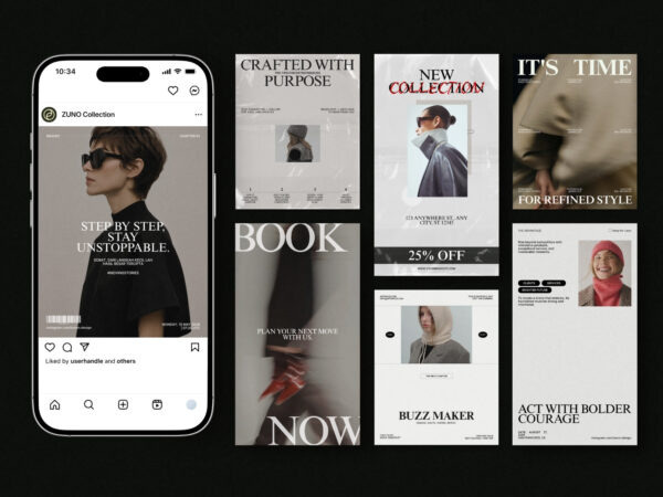 Home 21 ZUNO – INSTAGRAM POSTS & STORIES KIT (III)