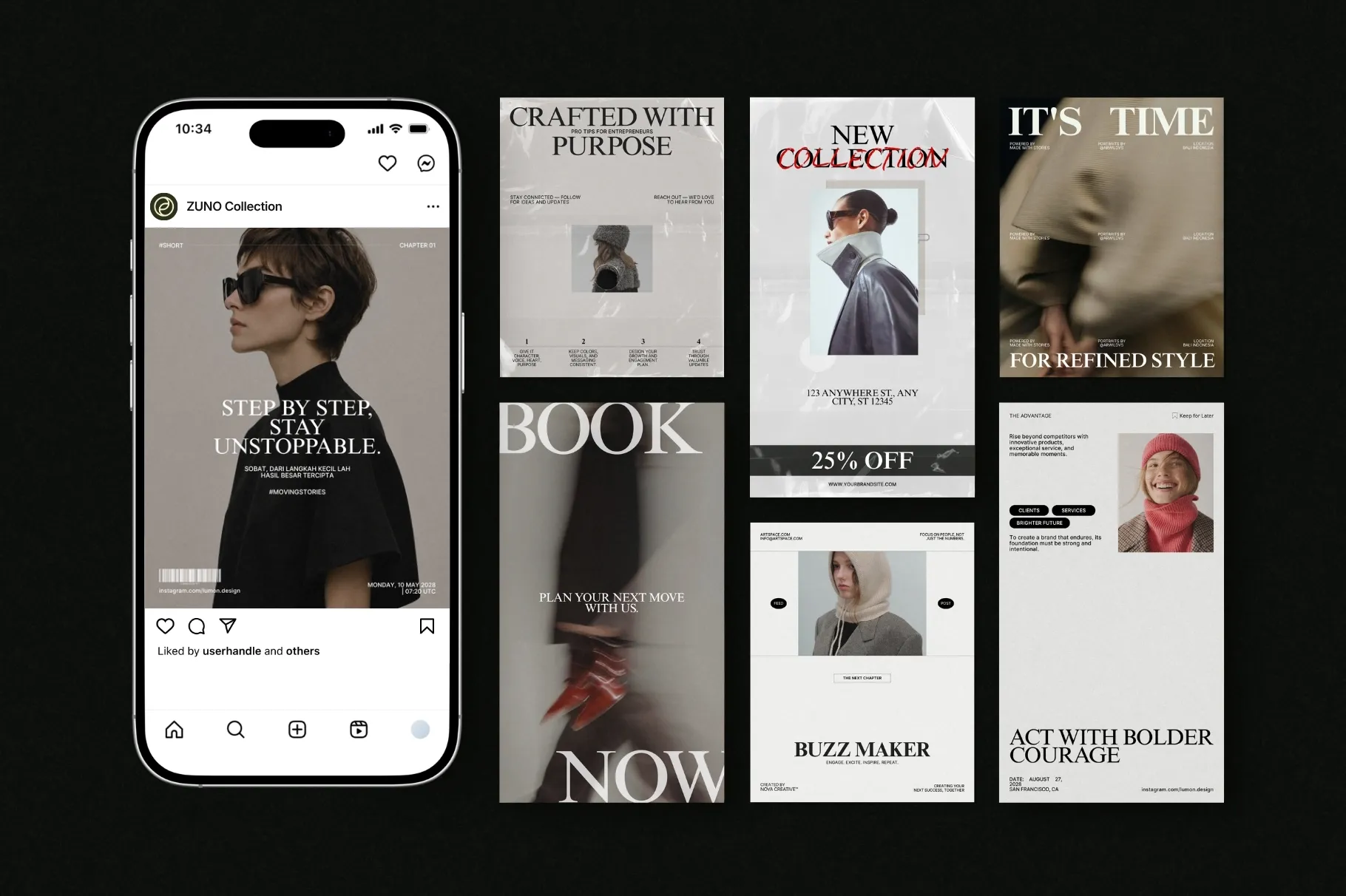 ZUNO – INSTAGRAM POSTS & STORIES KIT (III)