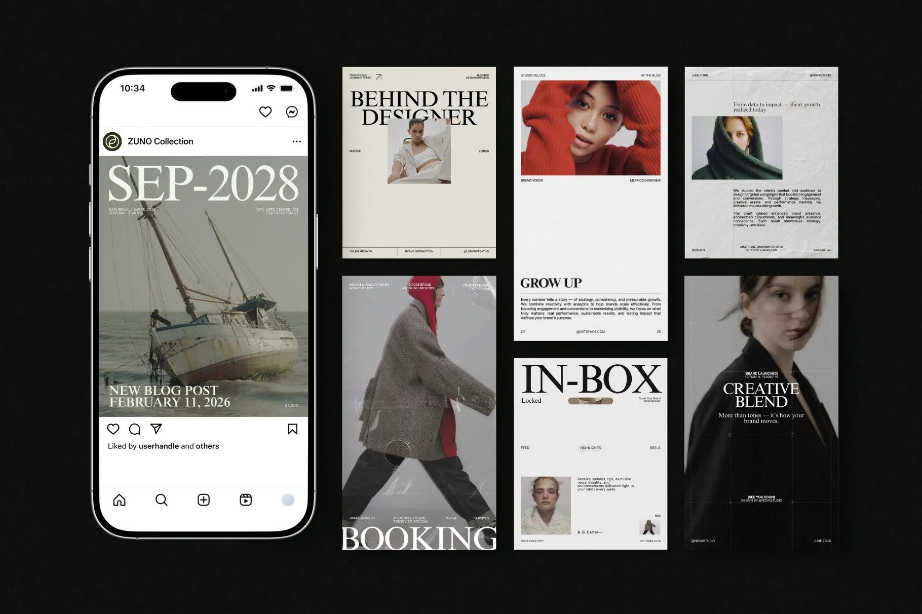 ZUNO – INSTAGRAM POSTS & STORIES KIT (I)