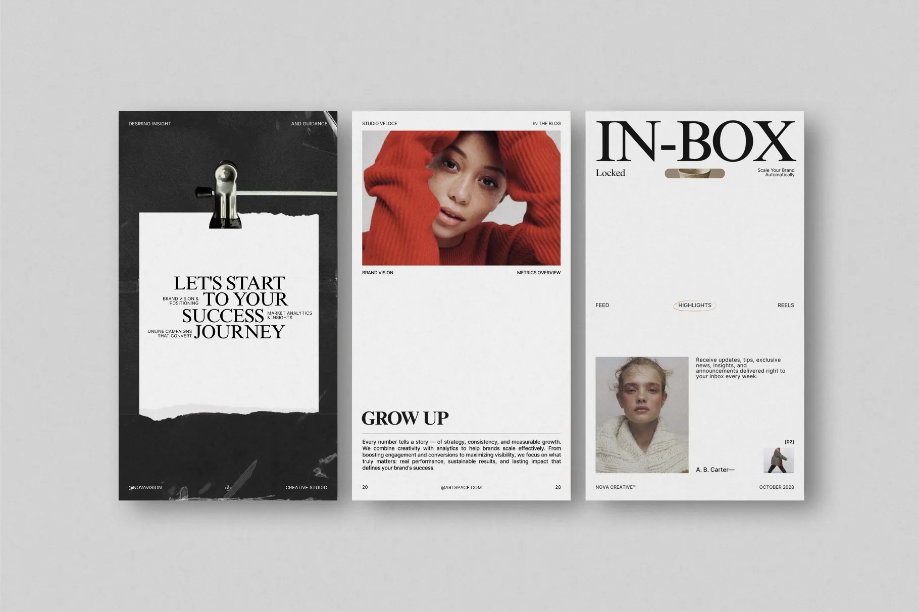 ZUNO Instagram Posts & Stories Kit showcasing diverse modern layouts for branding, promotions, product content, announcements, and social media marketing.