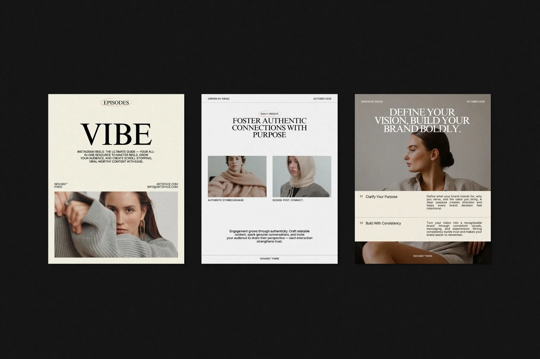 ZUNO Instagram Posts Kit showcasing modern post templates for fashion, lifestyle, promotional content, and brand communication.