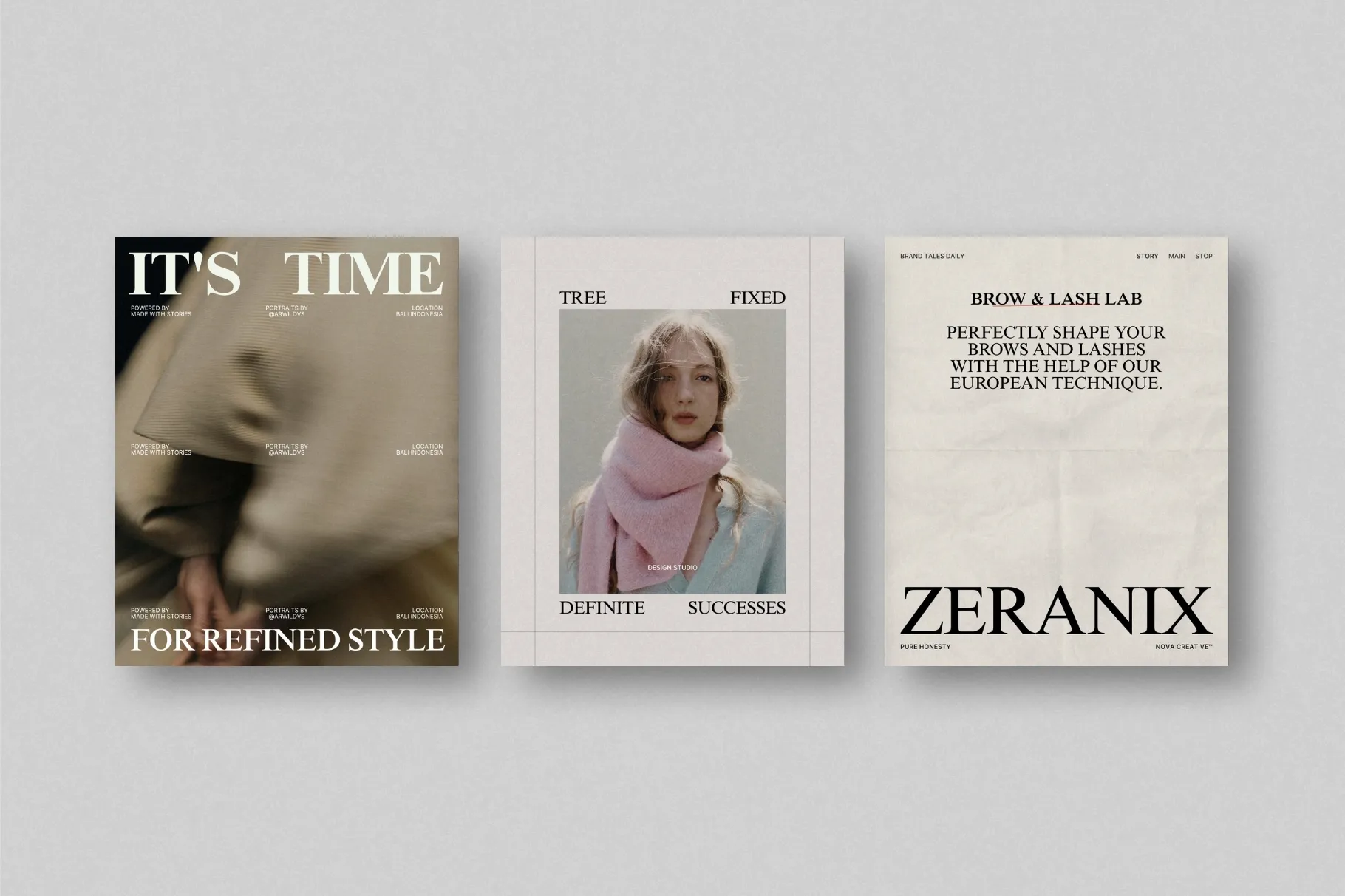ZUNO Instagram Posts Kit featuring elegant Instagram marketing layouts for promotions, products, fashion content, and brand messaging.