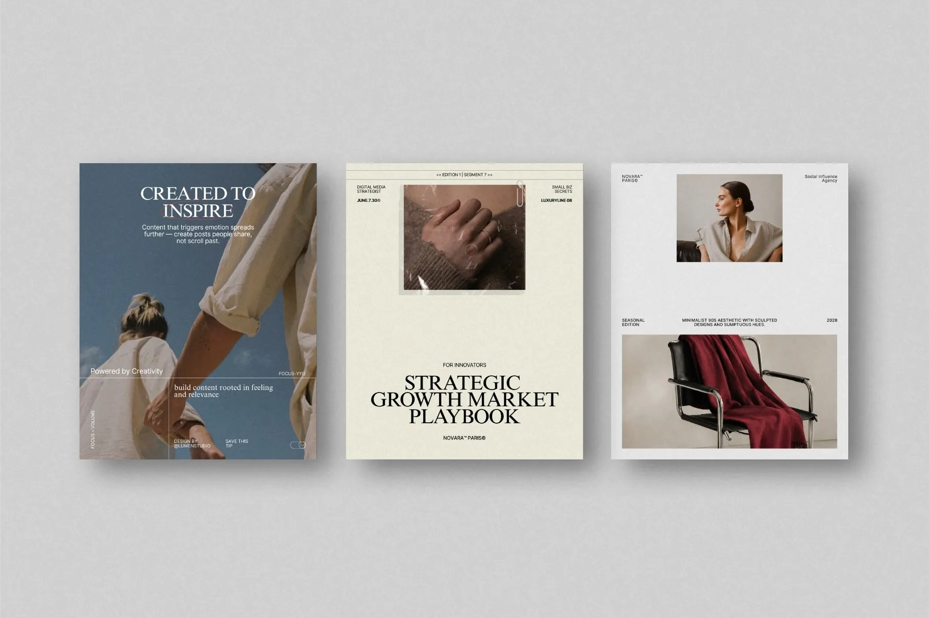 ZUNO Instagram Posts Kit featuring stylish marketing post layouts for product showcases, promotions, fashion content, and brand messaging.