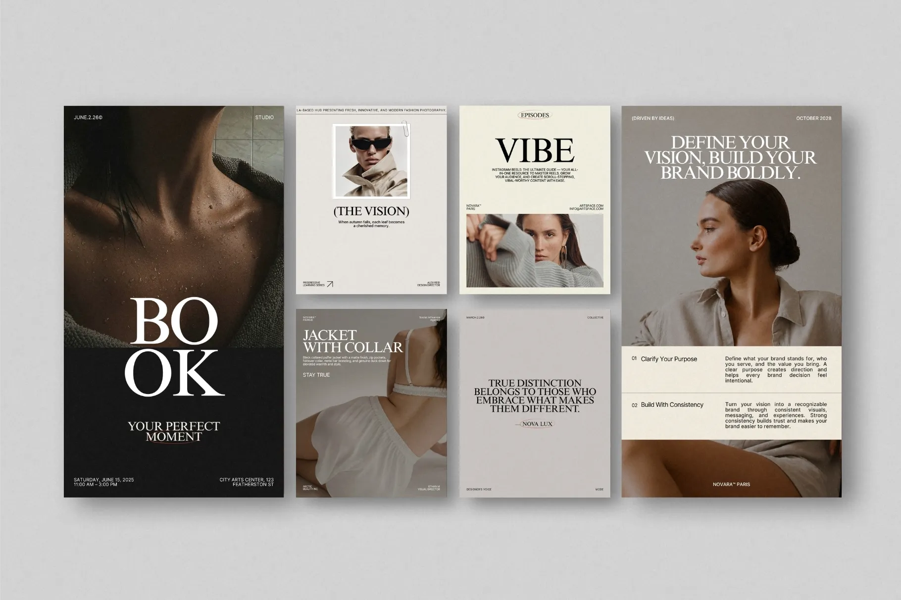 ZUNO Instagram Posts & Stories Kit featuring elegant Instagram Post and Story layouts for product promotions, lifestyle content, and brand communication.