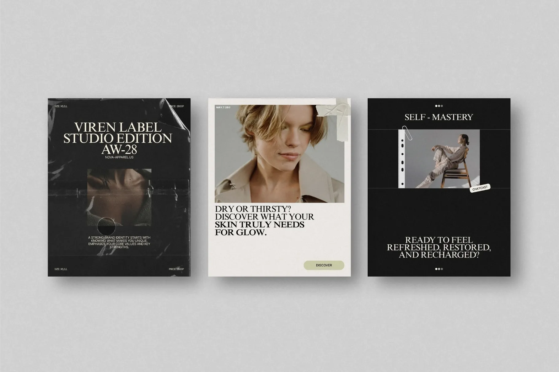 ZUNO Instagram Posts Kit featuring promotional layouts for product showcases, fashion content, announcements, and branded Instagram posts.